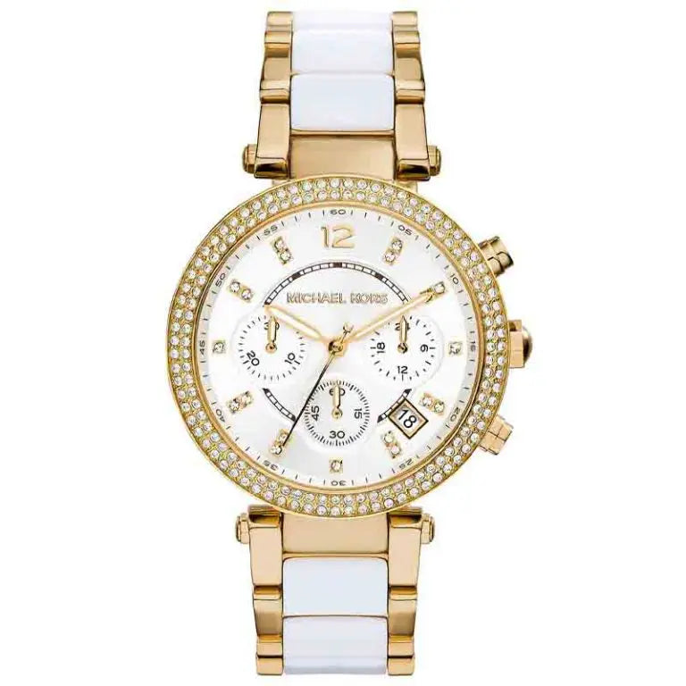 Michael Kors Women’s Quartz Stainless Steel White Dial 39mm Watch MK6119