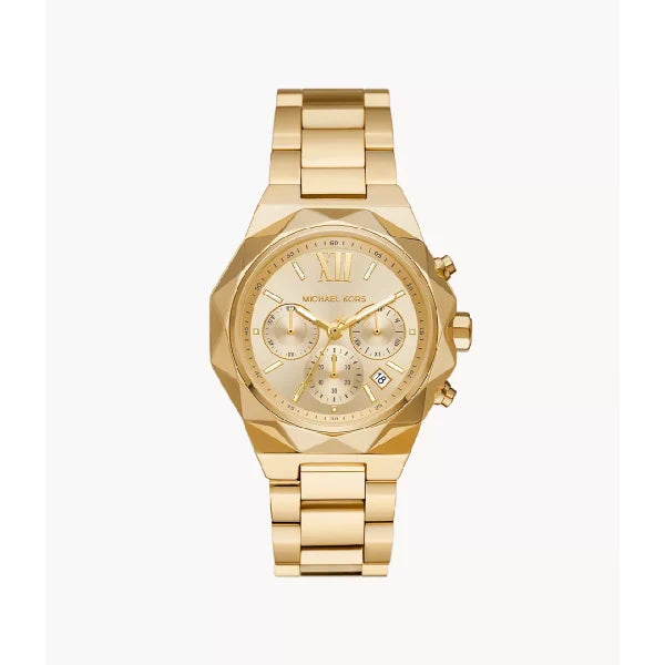 Michael Kors Women’s Chronograph Quartz Gold Stainless Steel Gold Dial 41mm Watch MK4690