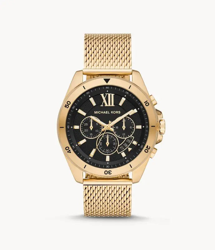 Michael Kors Men’s Quartz Stainless Steel Black Dial 45mm Watch MK8867