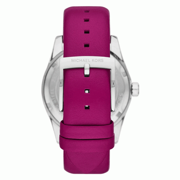 Michael Kors Women’s Quartz Pink Leather Strap Pink Dial 38mm Watch MK4749
