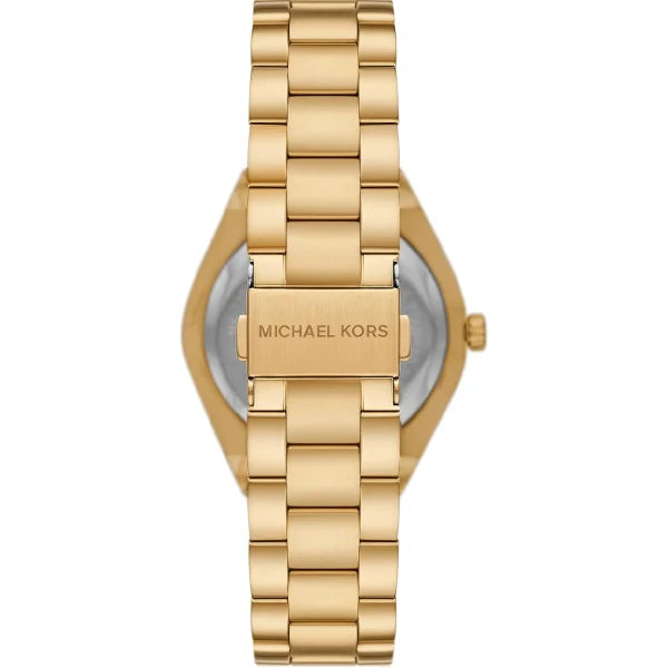Michael Kors Women’s Quartz Gold Stainless Steel White Dial 37mm Watch MK7391