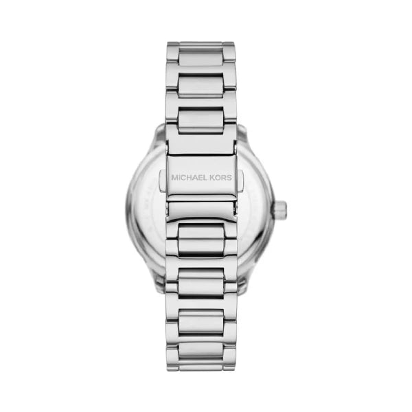 Michael Kors Women’s Quartz Silver Stainless Steel White Dial 38mm Watch MK4807