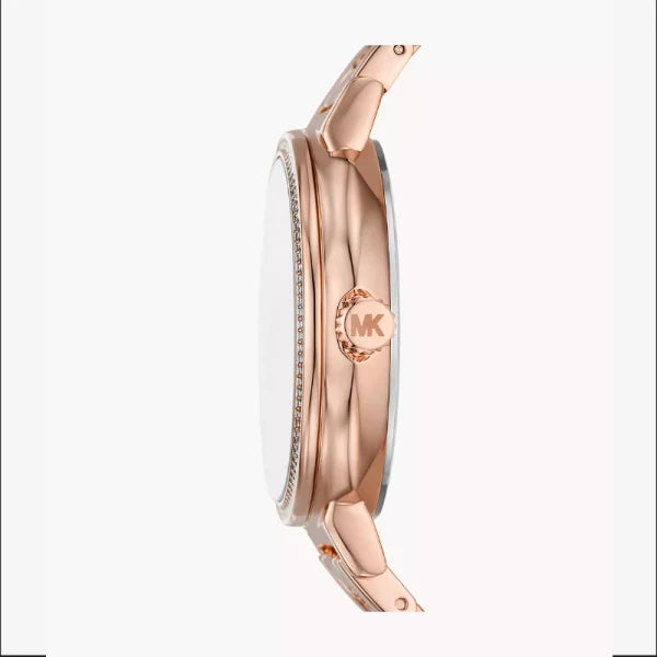 Michael Kors Women’s Quartz Rose Gold Stainless Steel Rose Gold Dial 36mm Watch MKO1052