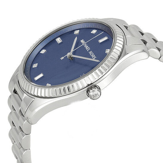 Michael Kors Men’s Quartz Silver Stainless Steel Blue Dial 41mm Watch MK3225