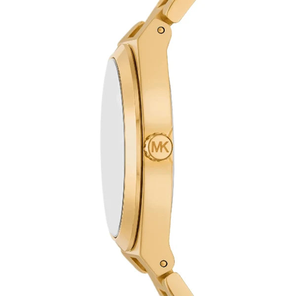 Michael Kors Women’s Quartz Gold Stainless Steel White Dial 37mm Watch MK7391