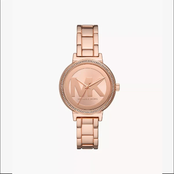 Michael Kors Women’s Quartz Rose Gold Stainless Steel Rose Gold Dial 36mm Watch MKO1052