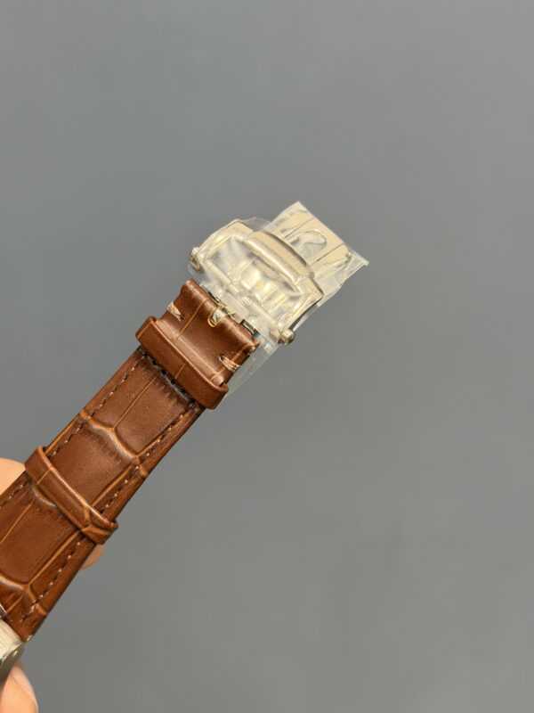 NEW COLLECTION SILVER CASE WITH BROWN DIAL & BROWN LEATHER STRAP
