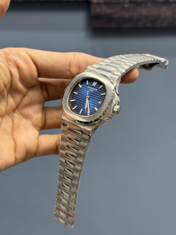 NEW COLLECTION SILVER WITH BLUE DIAL AUTOMATIC WATCH
