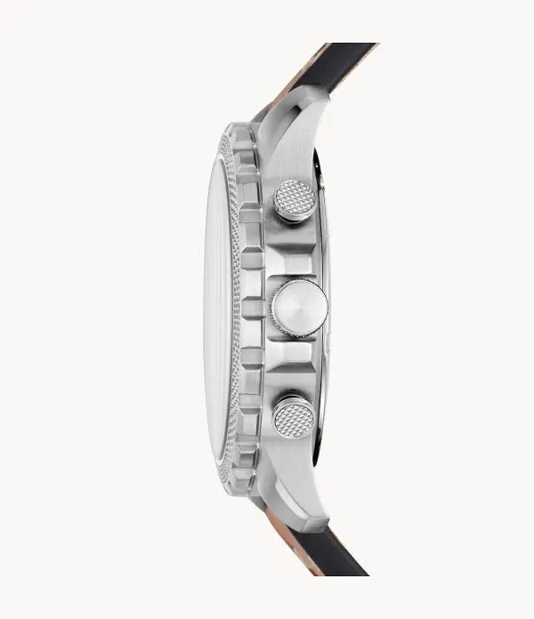 Fossil Men’s Quartz Leather Strap Blue Dial 46mm Watch FS5602