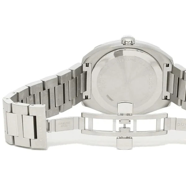 Gucci Men’s Swiss Made Quartz Silver Stainless Steel Blue Dial 41mm Watch YA142314
