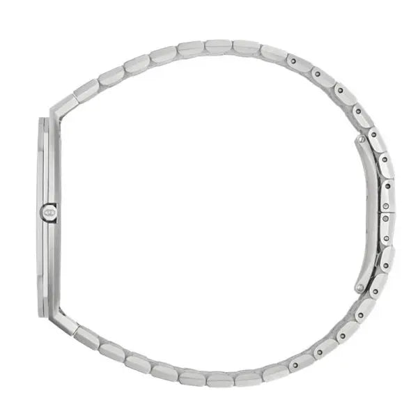 Gucci Unisex Swiss Made Quartz Silver Stainless Steel Blue Dial 38mm Watch YA163408