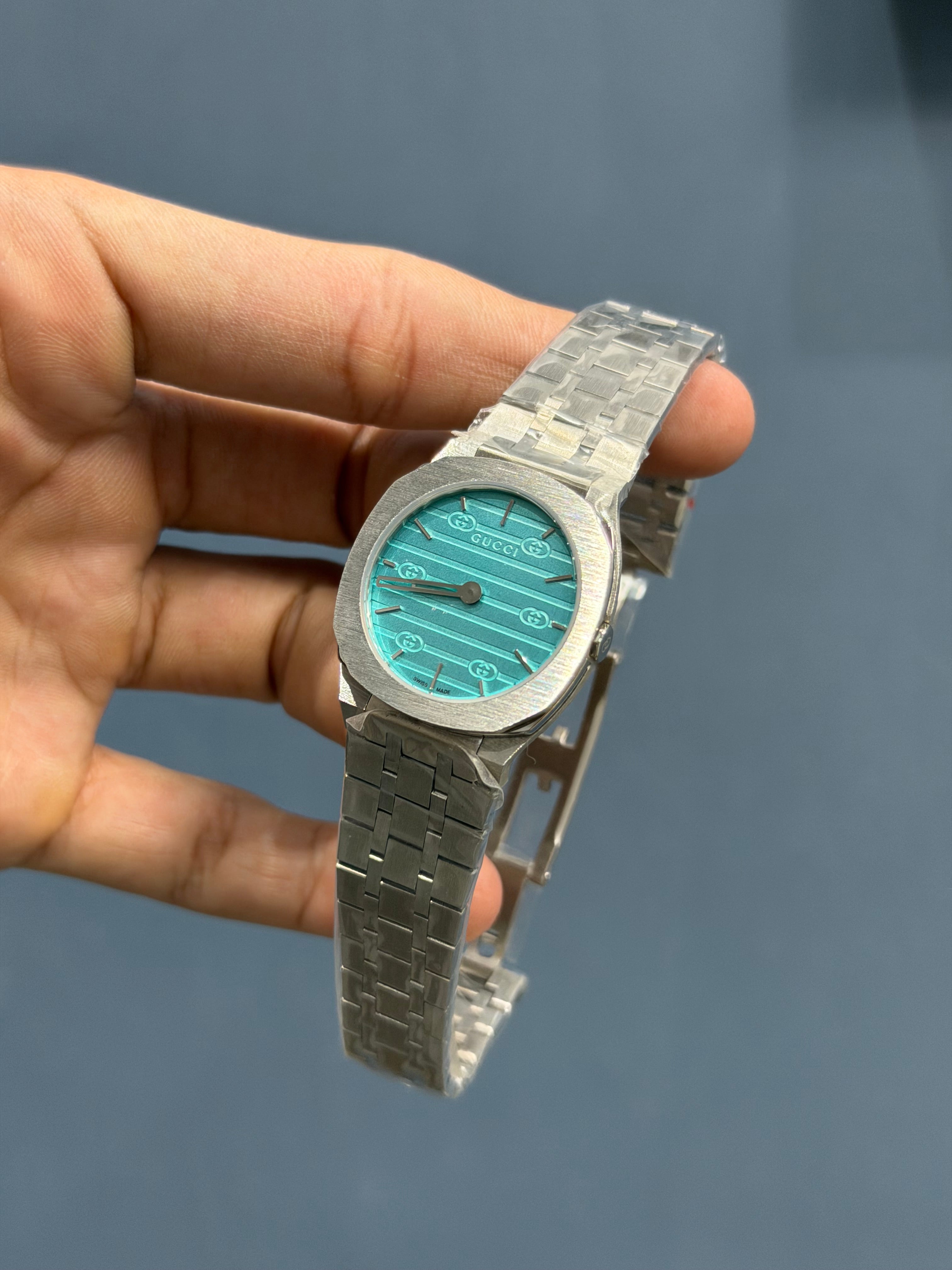 NEW COLLECTION ALL SILVER WITH TIFFANY DIAL LADIES WATCH