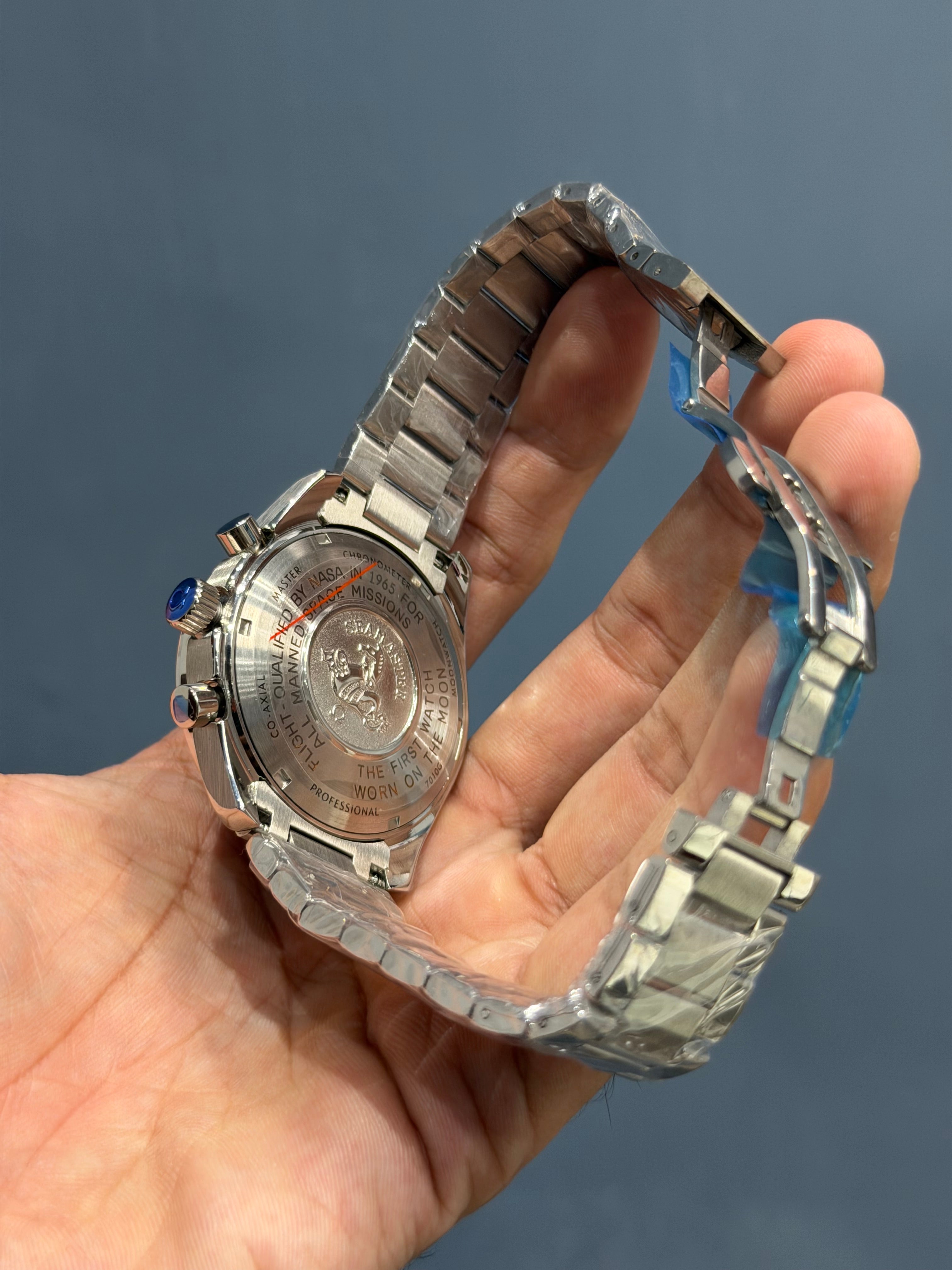 NEW COLLECTION CHRONOGRAPH SILVER CASE WITH BLACK DIAL WATCH
