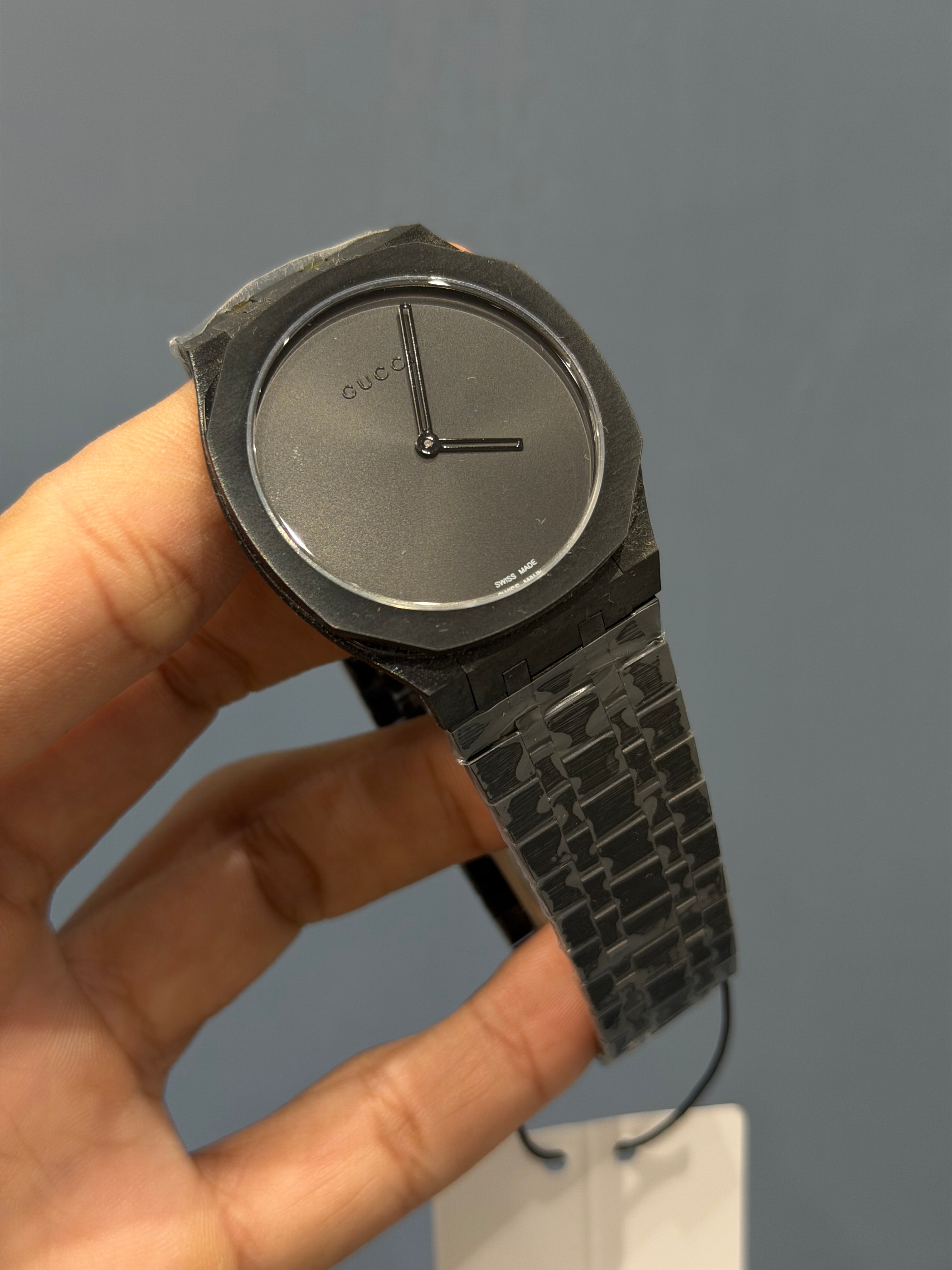 NEW COLLECTION FULL BLACK WITH BLACK DIAL CHAIN SLIM WATCH