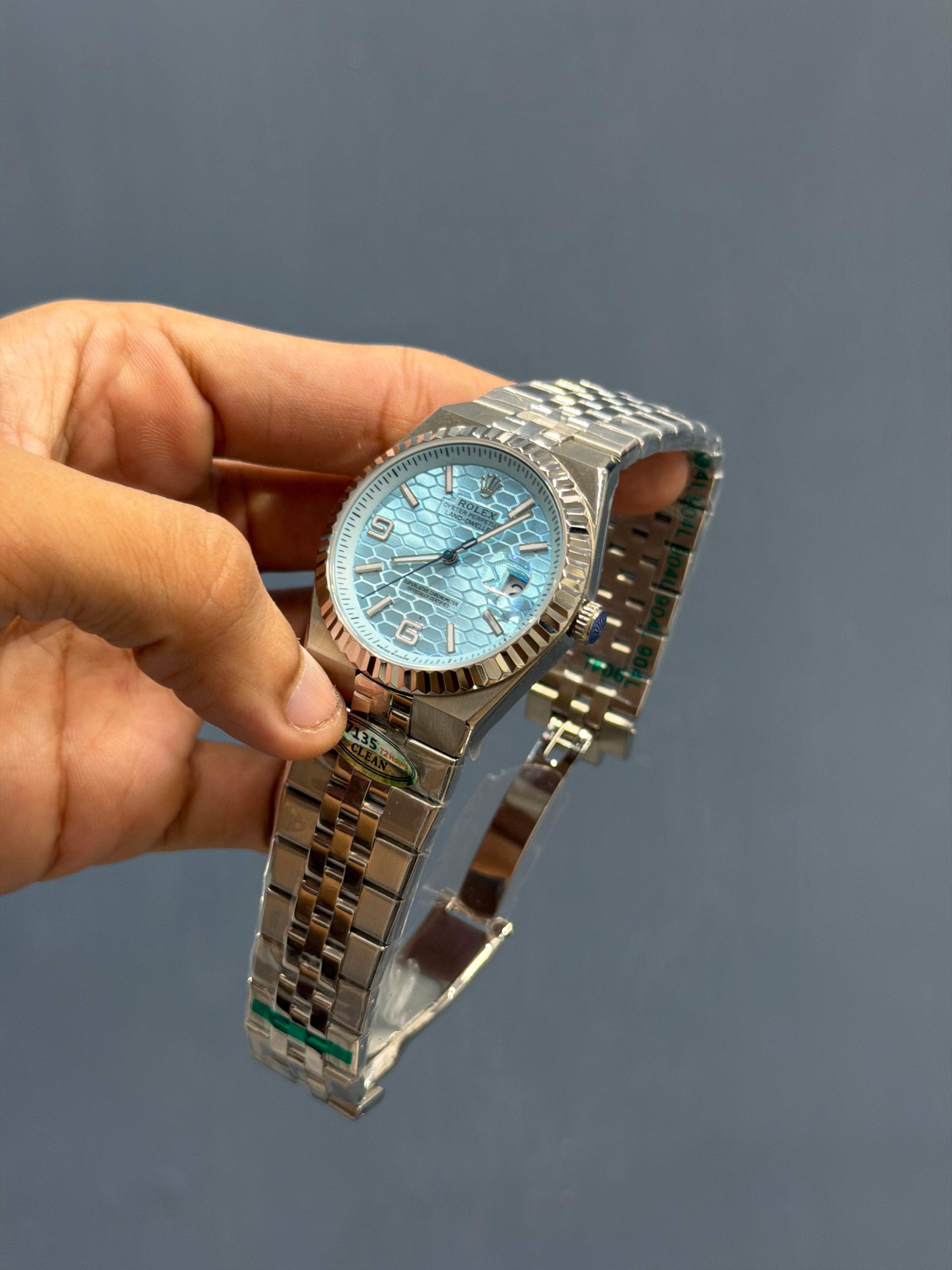 NEW COLLECTION LD 40 SILVER WITH TIFFANY BLUE DIAL AUTOMATIC WATCH OZ MADE