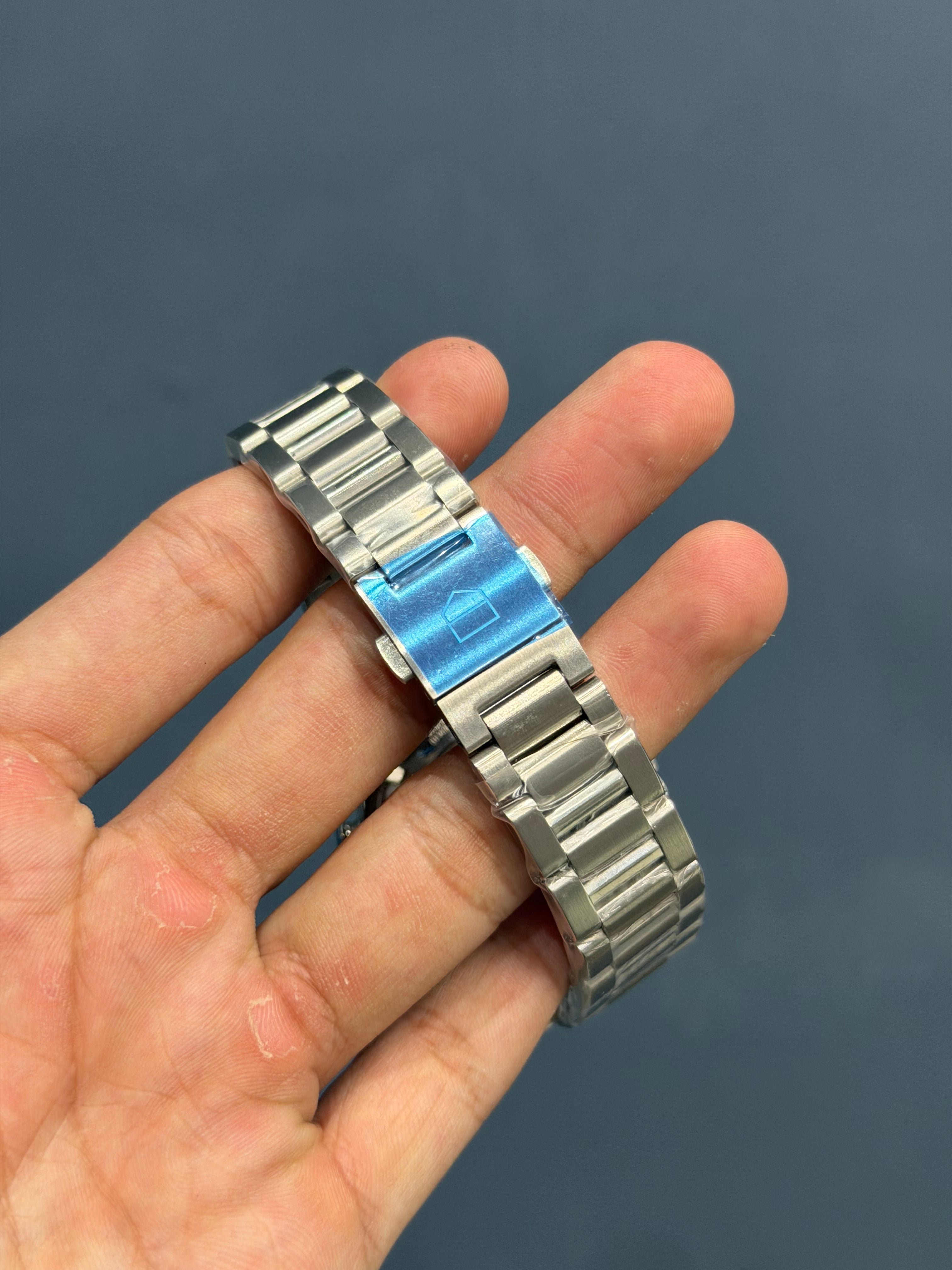 NEW COLLECTION CHRONOGRAPH SEAFARER X HODINKEE SILVER WITH BLUE DIAL MENS WATCH