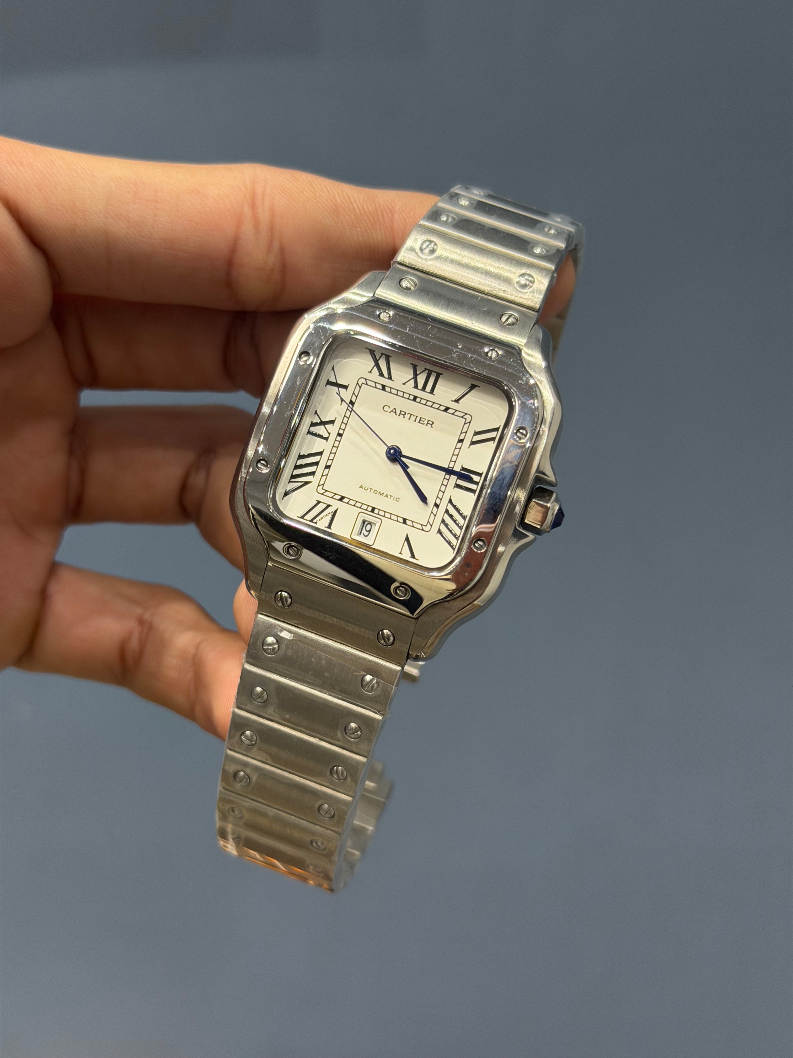 NEW COLLECTION SILVER WITH WHITE DIAL AUTOMATIC WATCH