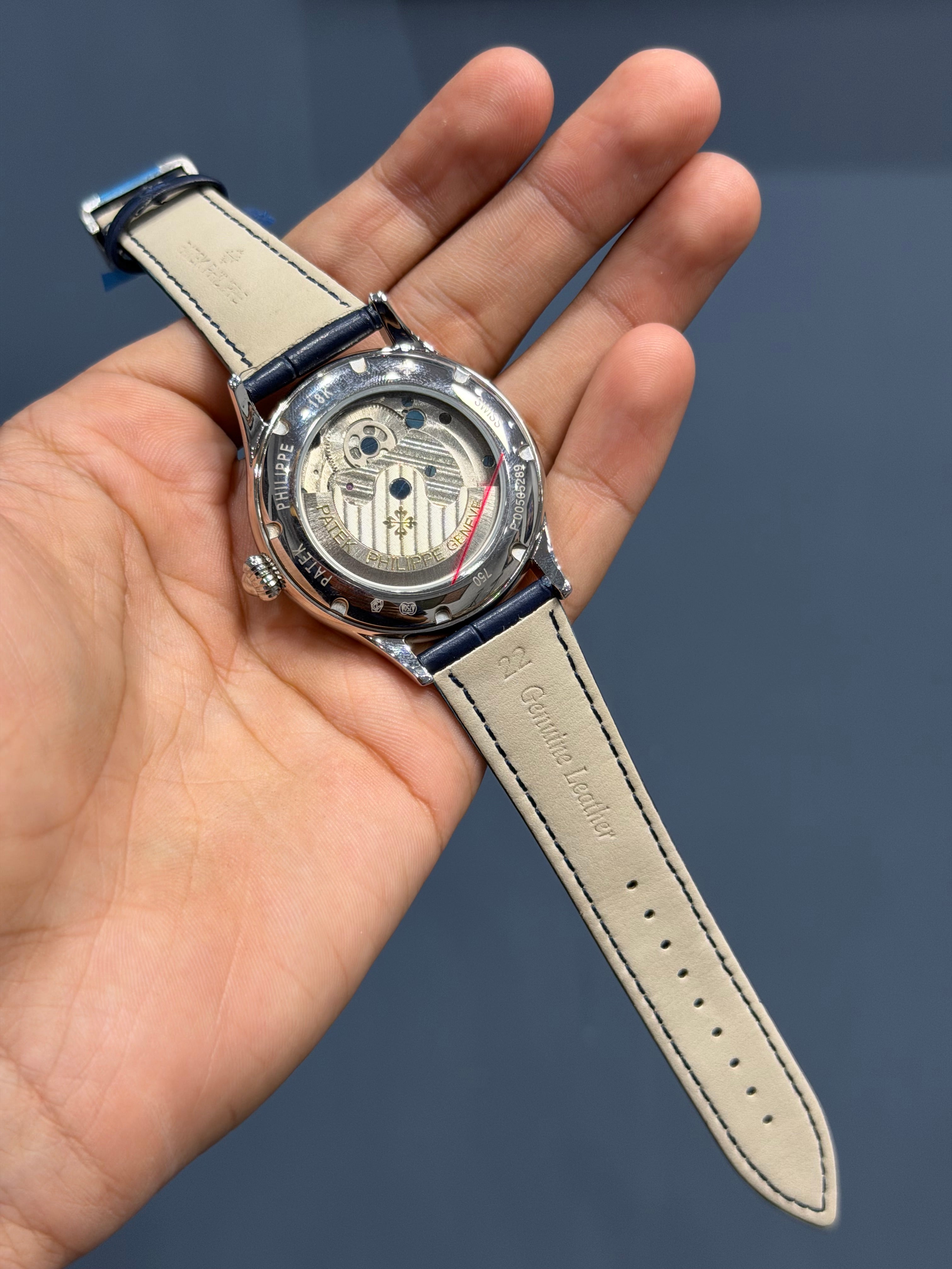 NEW COLLECTION TOURBILLON SILVER CASE WITH BLACK DIAL & BLACK LEATHER STRAP