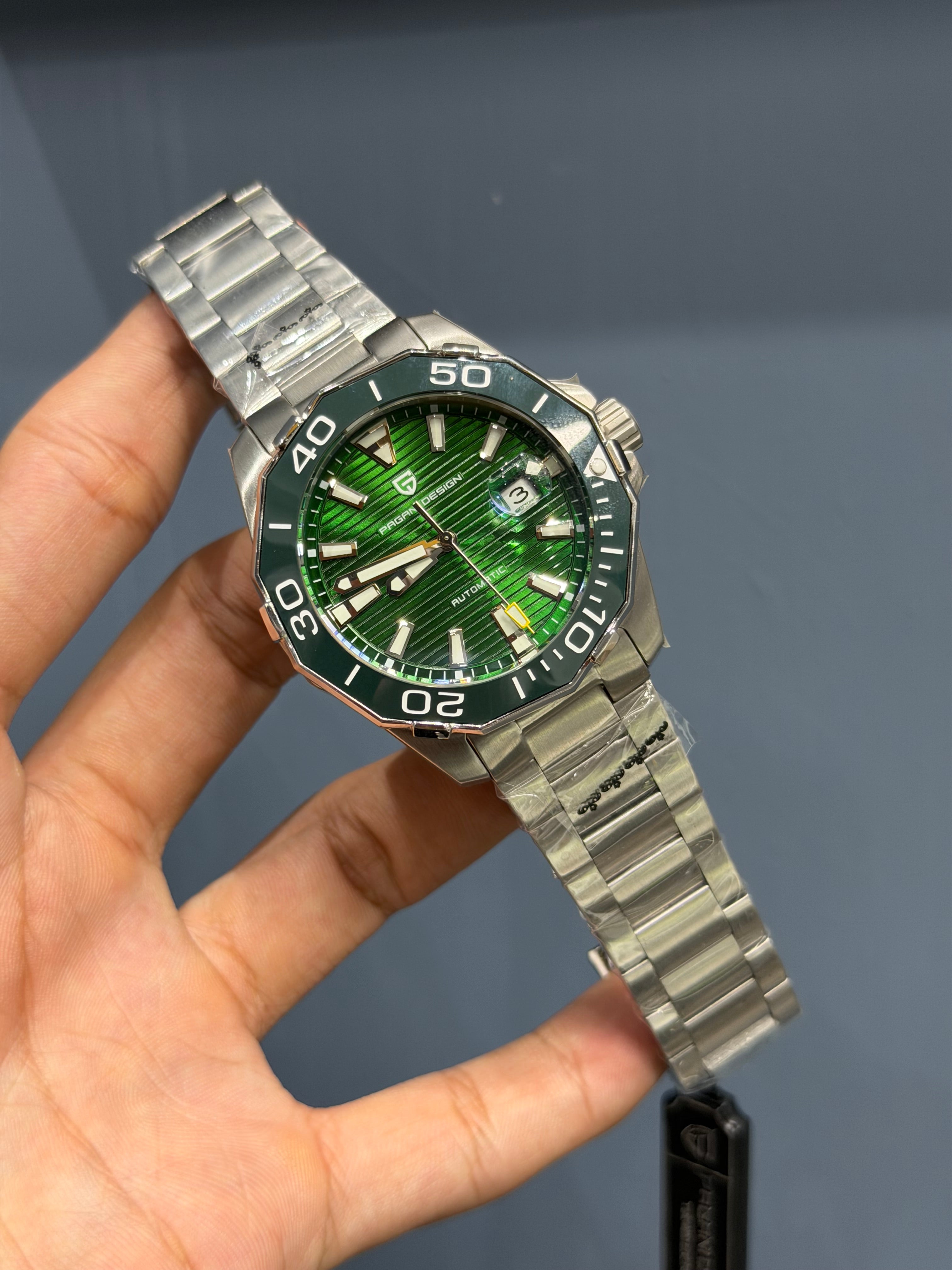 Pagani Design PD-1668 New Automatic Mechanical Watch Sapphire Glass Stainless Steel 100M Waterproof Watch