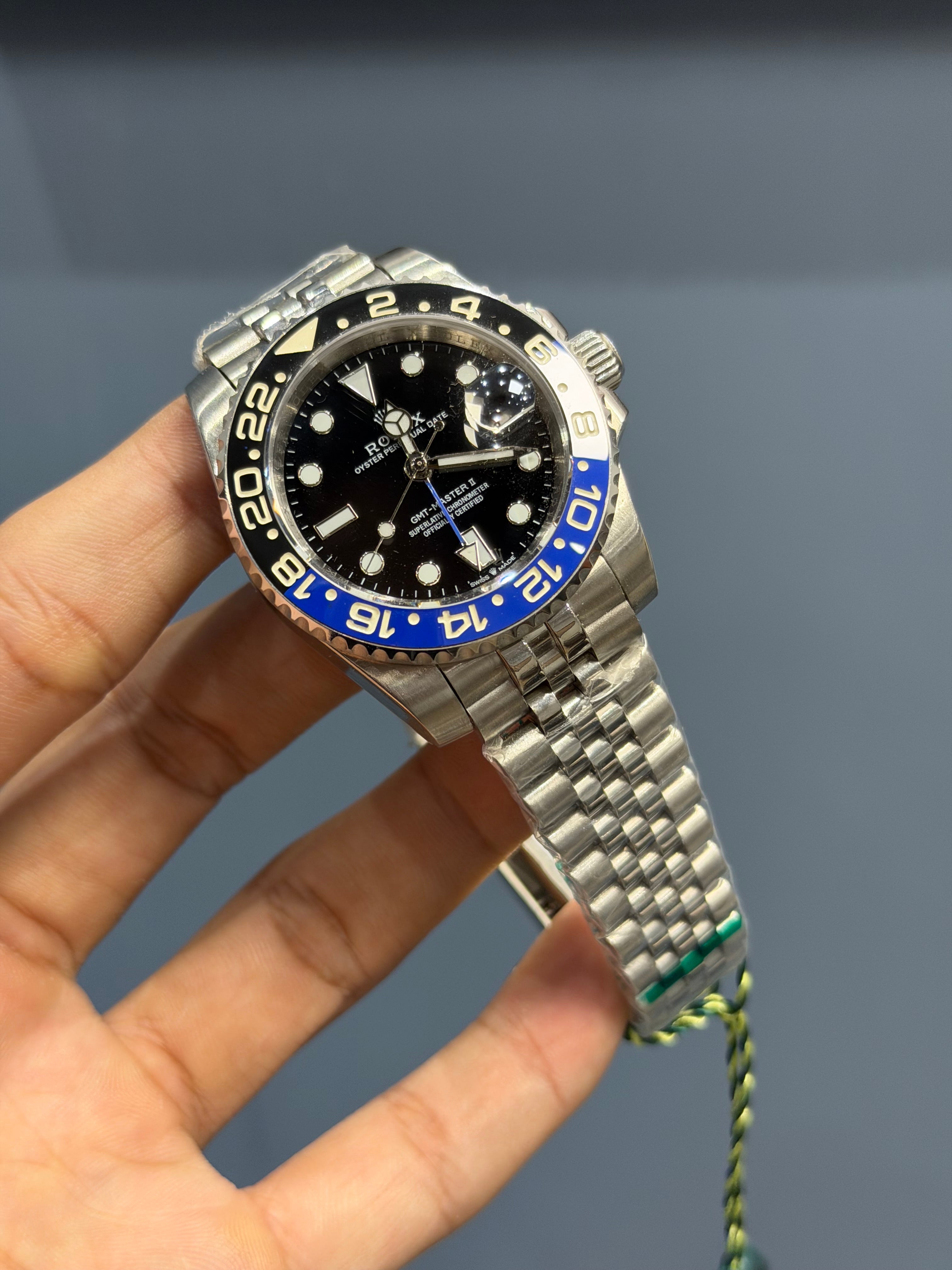NEW COLLECTION 40 SILVER WITH BLACK DIAL & BATMAN BEZEL AUTOMATIC WATCH YZ FACTORY