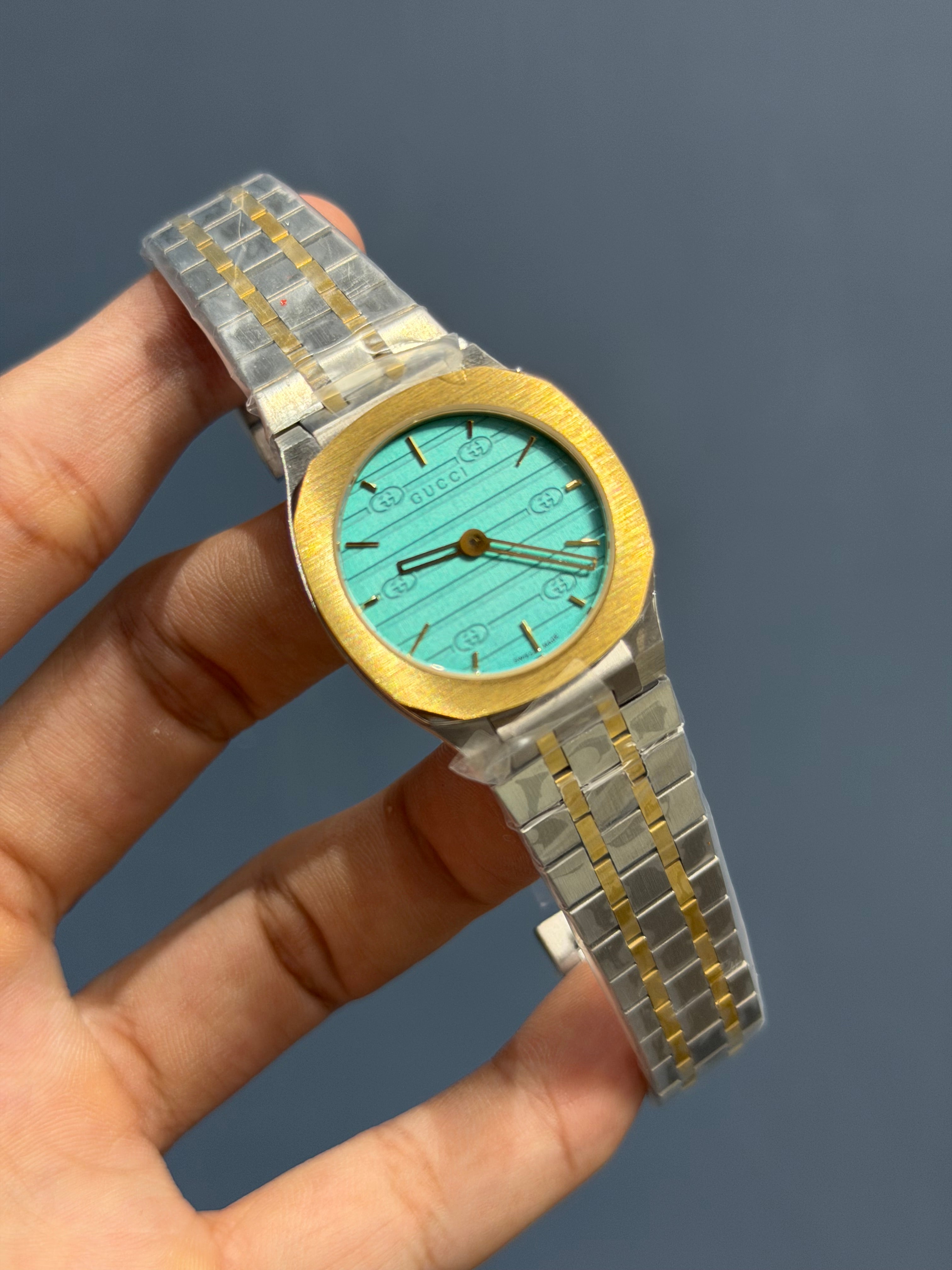 NEW COLLECTION TWOTONE GOLD WITH TIFFANY DIAL LADIES WATCH
