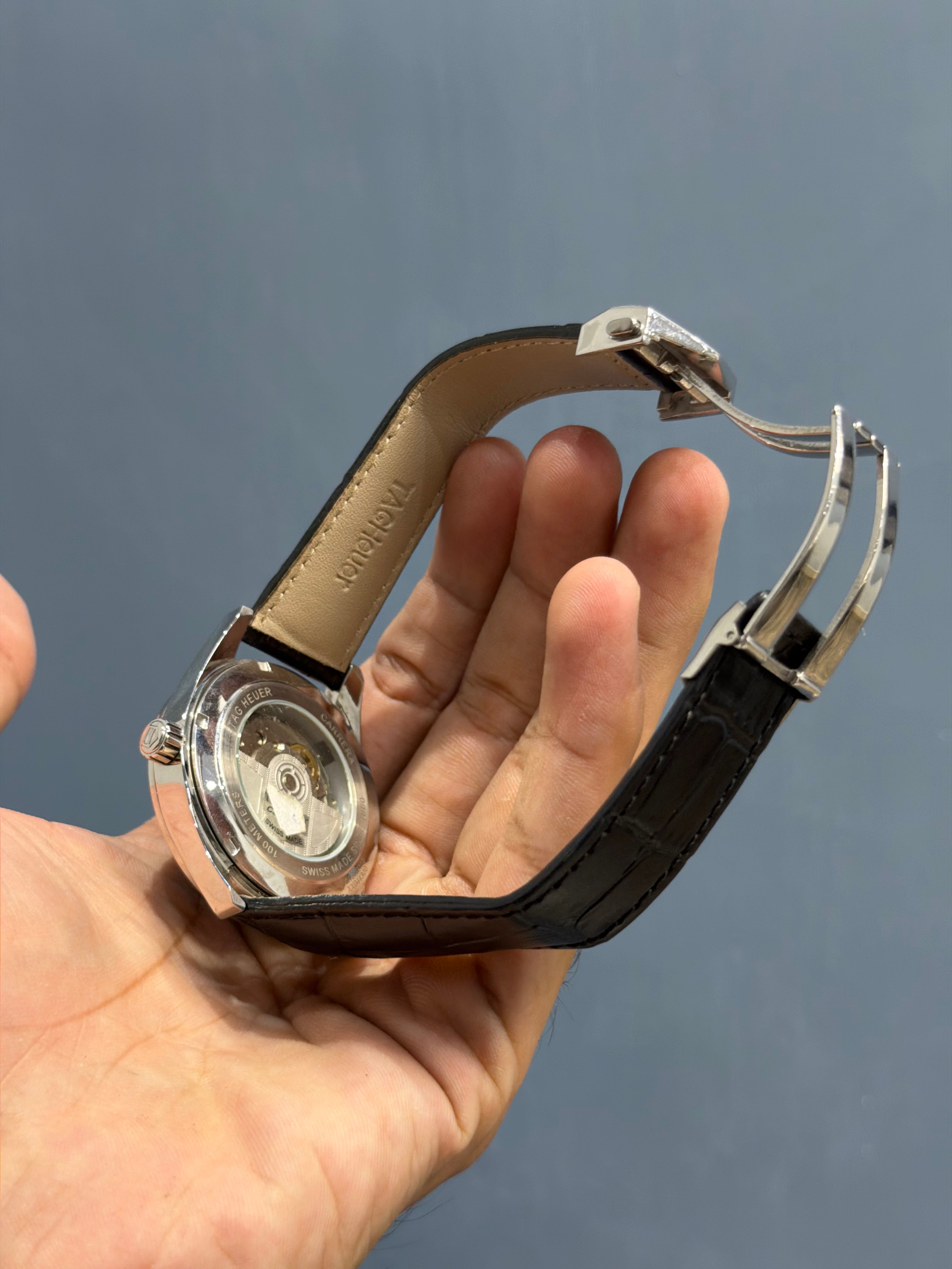 NEW COLLECTION SILVER WITH BLACK DIAL AUTOMATIC WATCH