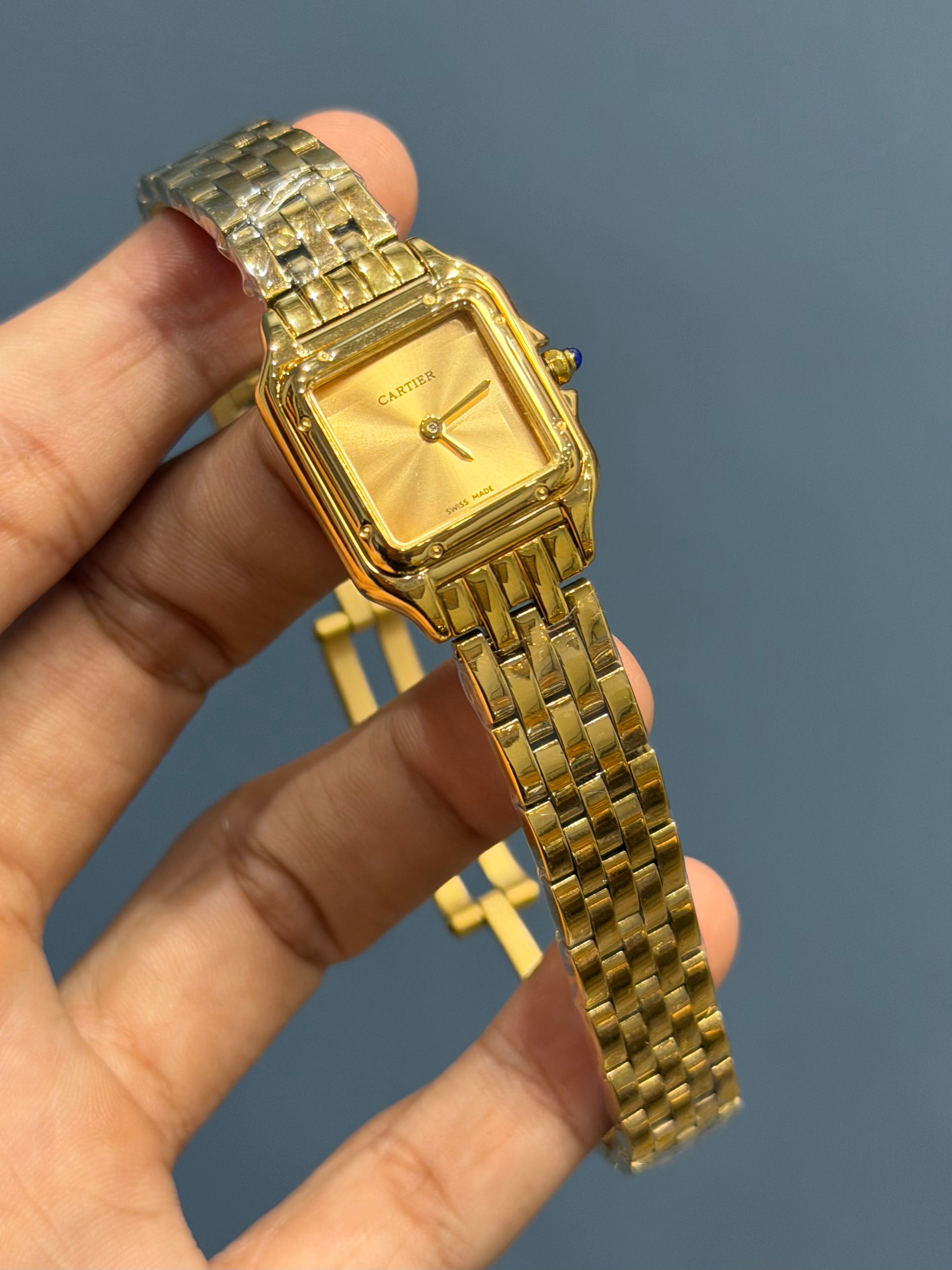 NEW COLLECTION YELLOW GOLD WITH GOLDEN DIAL LADIES WATCH