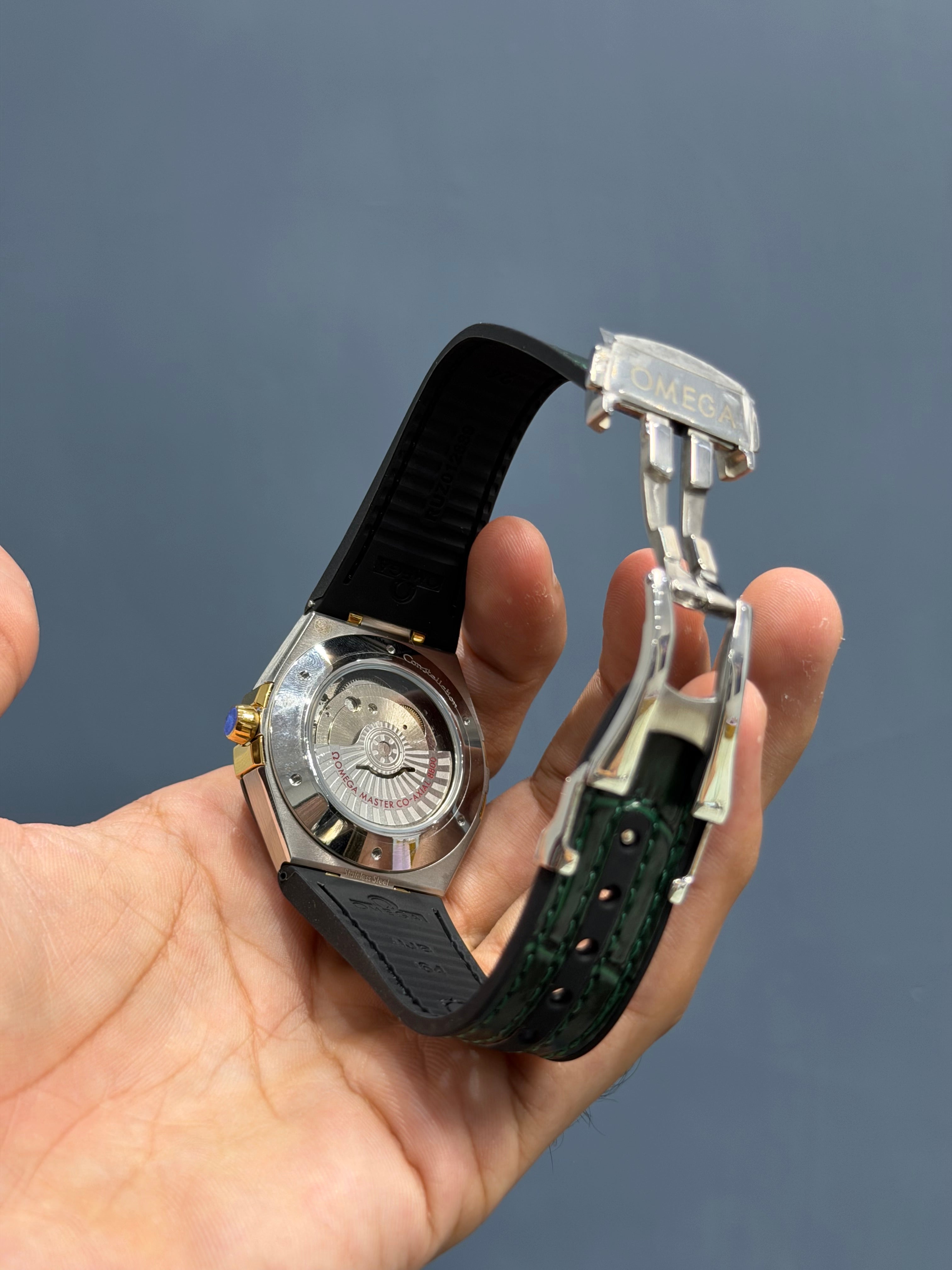 NEW COLLECTION SILVER CASE WITH GREEN DIAL AUTOMATIC WATCH