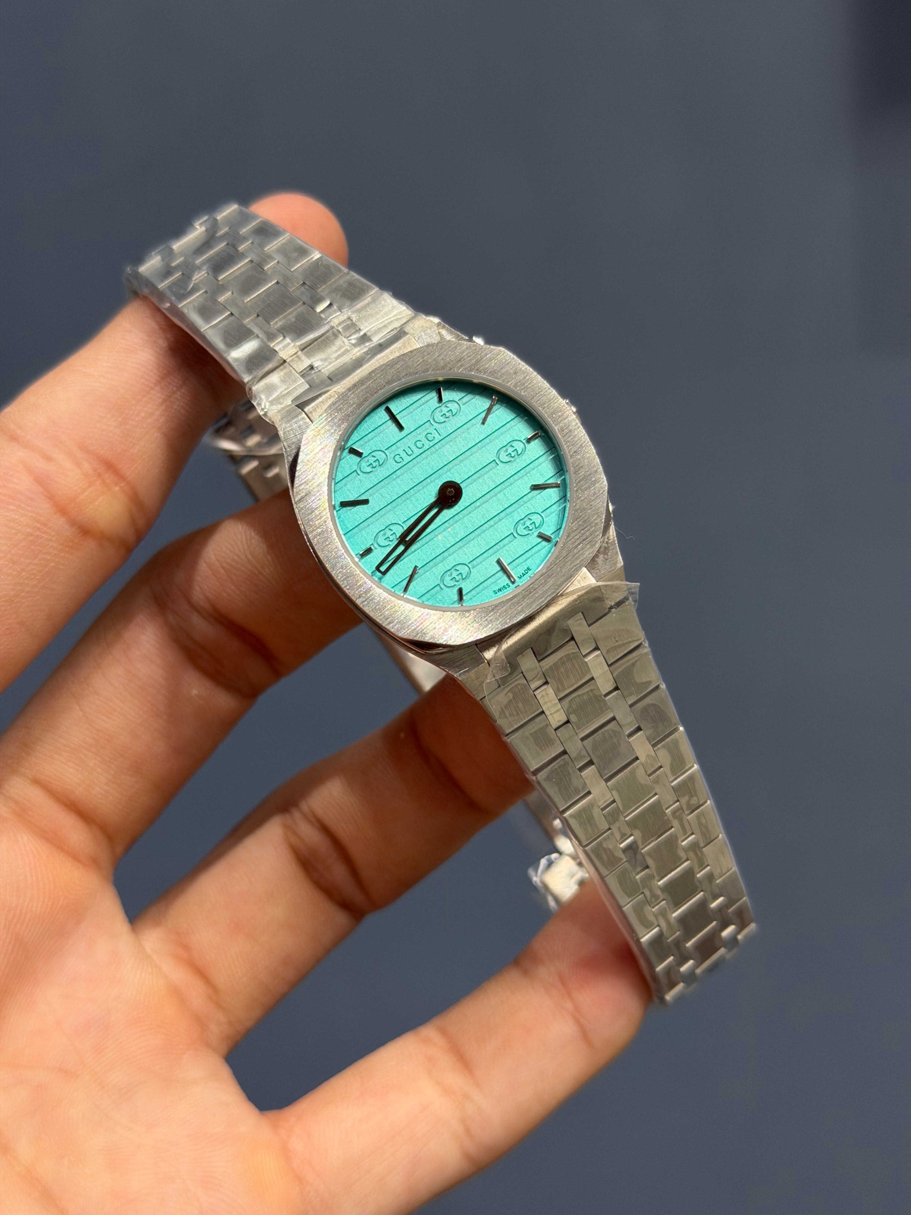 NEW COLLECTION ALL SILVER WITH TIFFANY DIAL LADIES WATCH