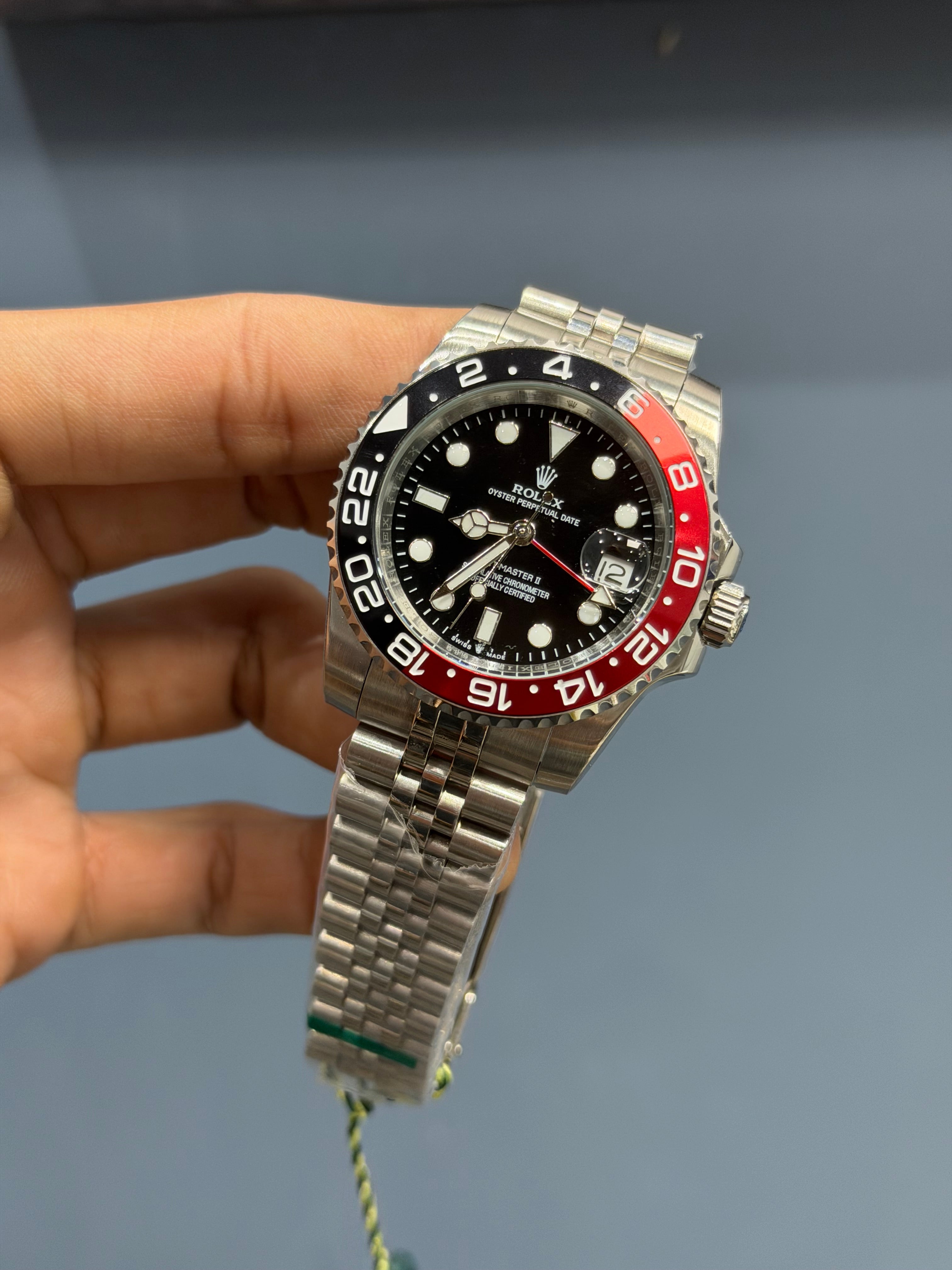 NEW COLLECTION GMT 40 SILVER WITH BLACK DIAL COKE BEZEL YZ FACTORY