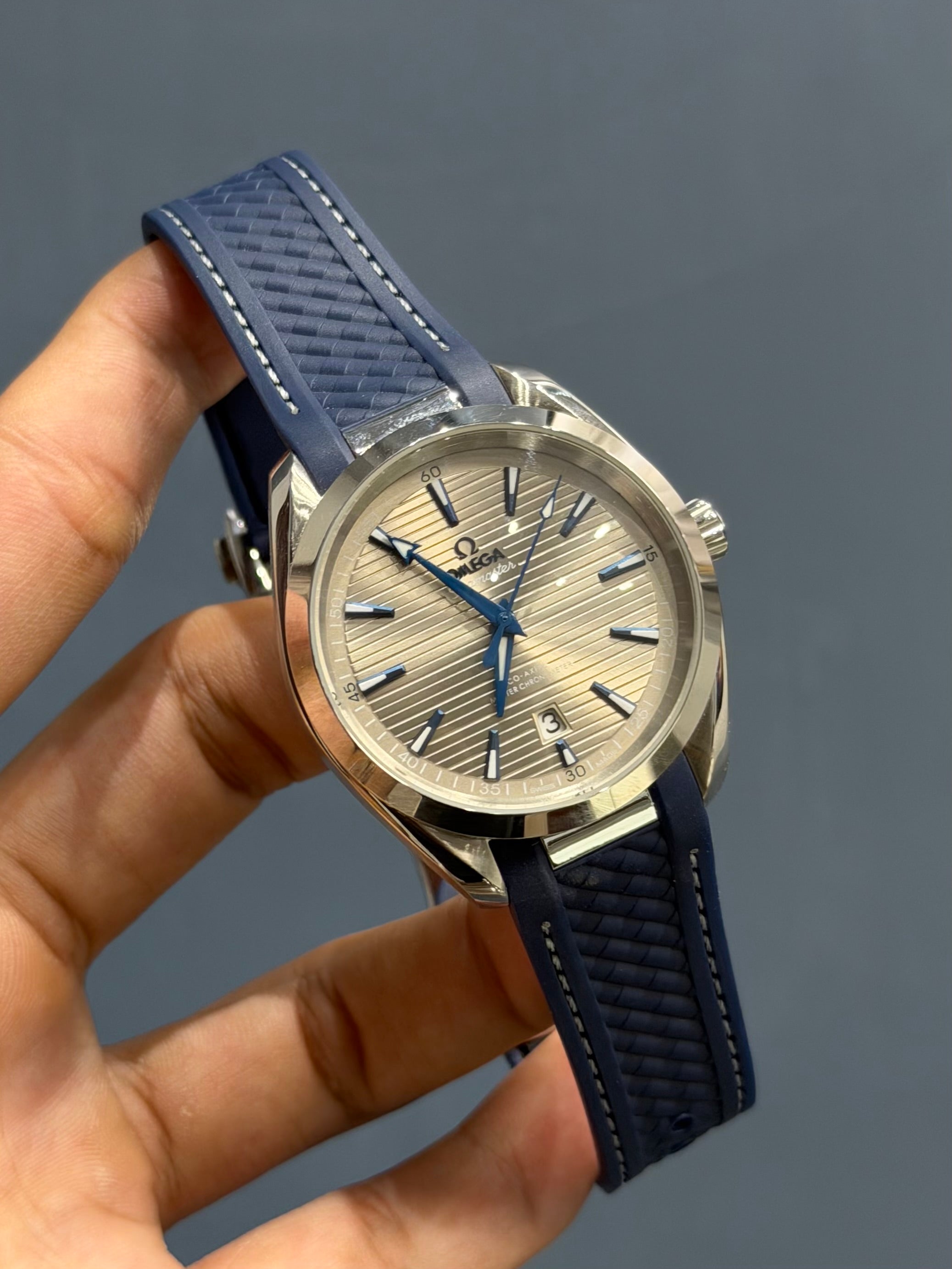 NEW COLLECTION SILVER CASE WITH GREY DIAL & RUBBER STRAP