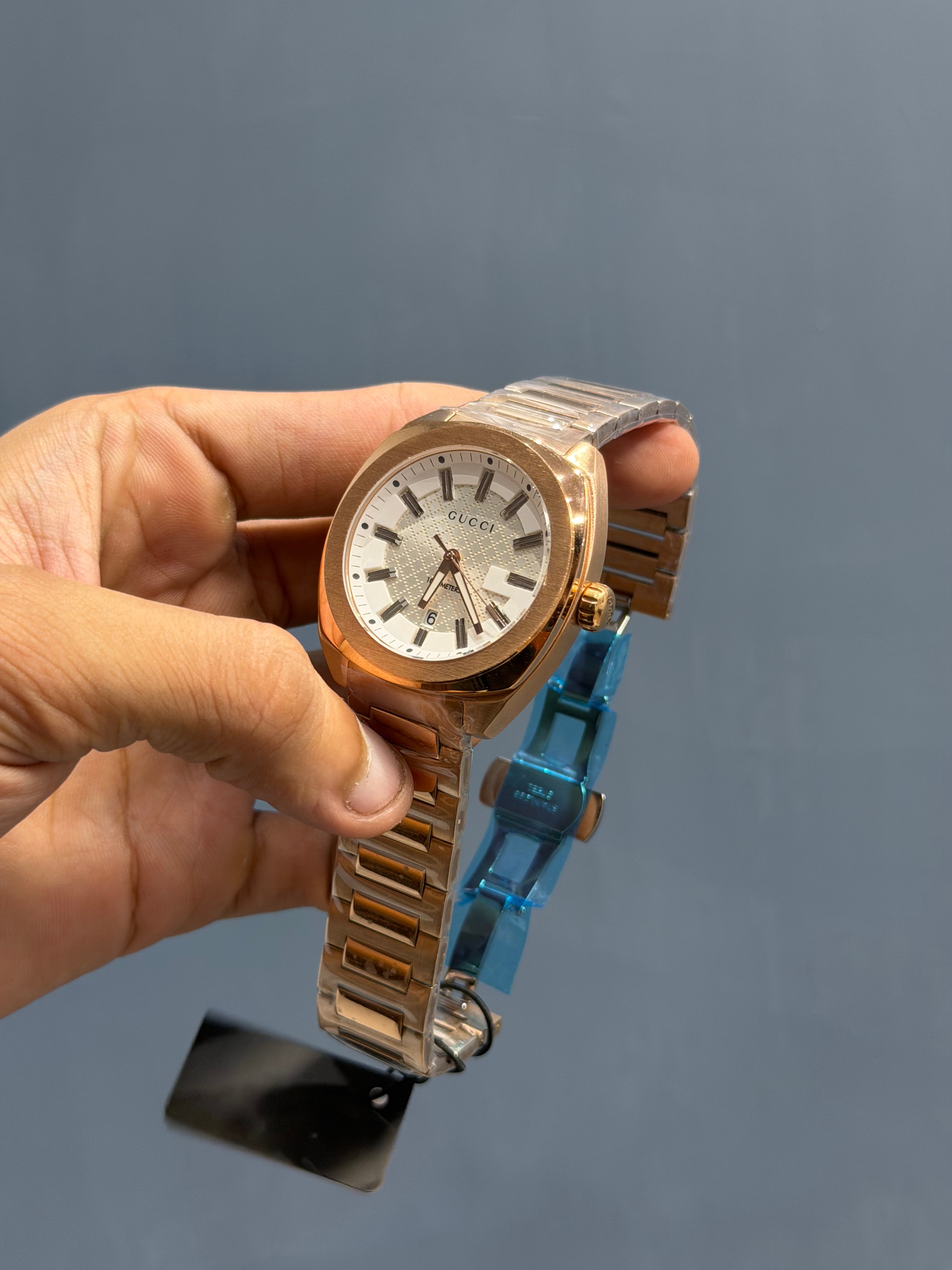 NEW COLLECTION ROSE WITH WHITE DIAL CHAIN WATCH
