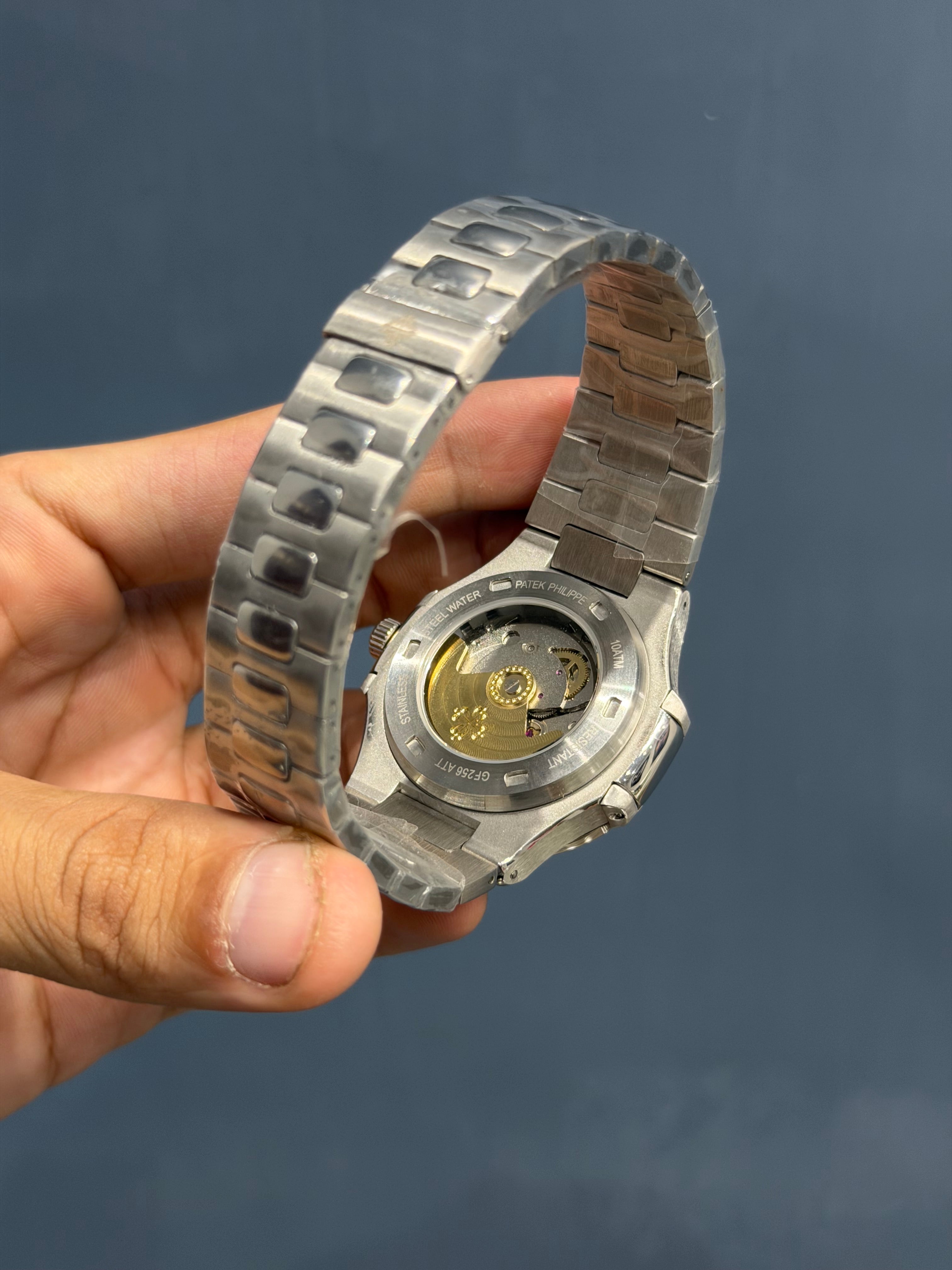 NEW COLLECTION MOON PHASE CHRONOGRAPH SILVER CASE WITH GREEN DIAL AUTOMATIC WATCH