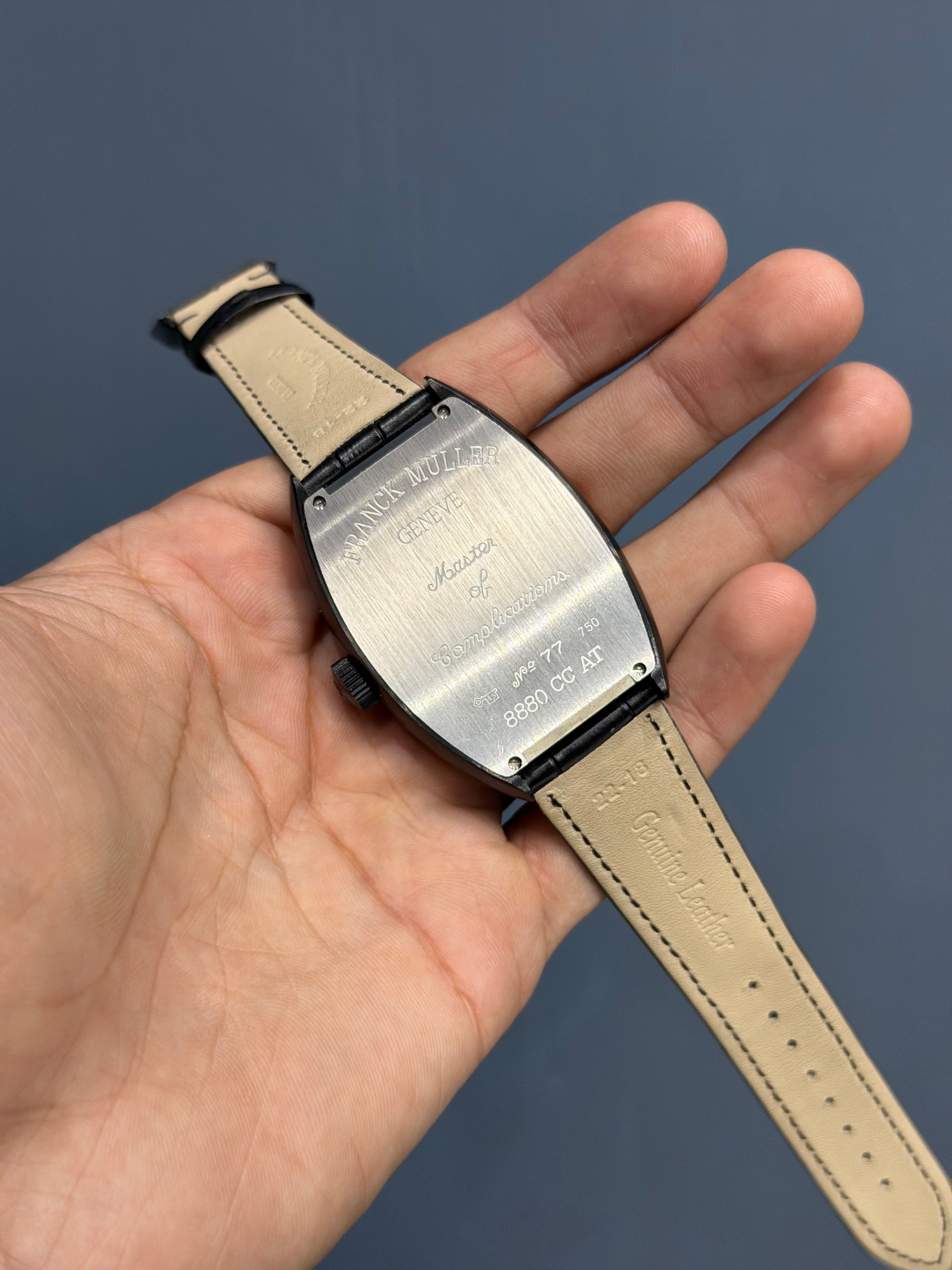 NEW COLLECTION CRAZY HOUR BLACK CASE WITH BLACK DIAL & CROCODILE LEATHER STRAP