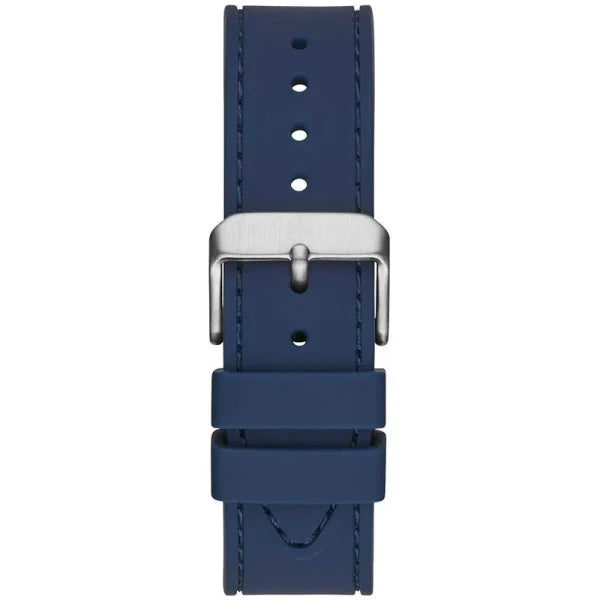 Guess Men’s Quartz Blue Silicone Strap Blue Dial 44mm Watch W1108G4