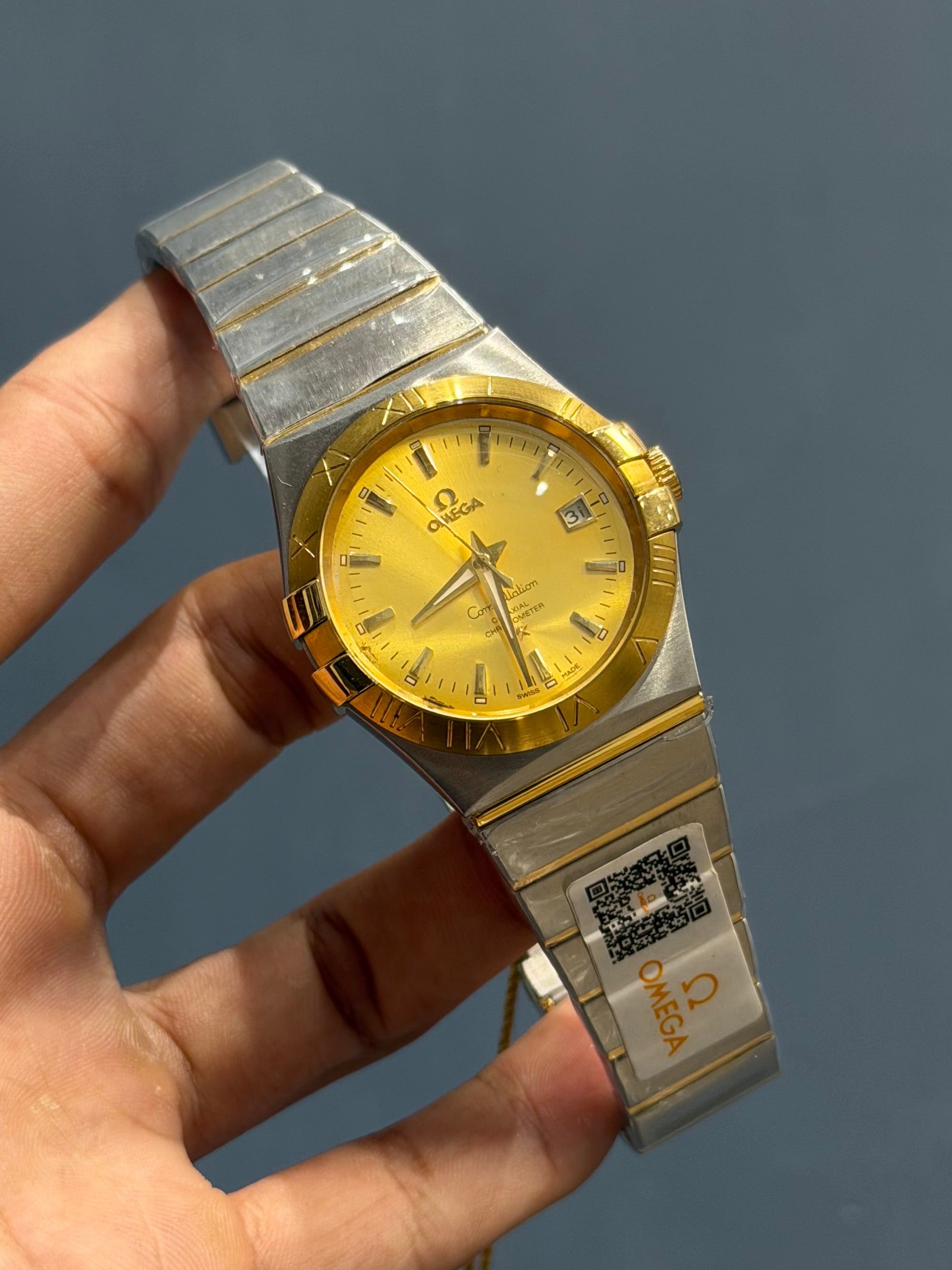 NEW COLLECTION TWO TONE YELLOW GOLD WITH YELLOW DIAL WATCH FOR MEN