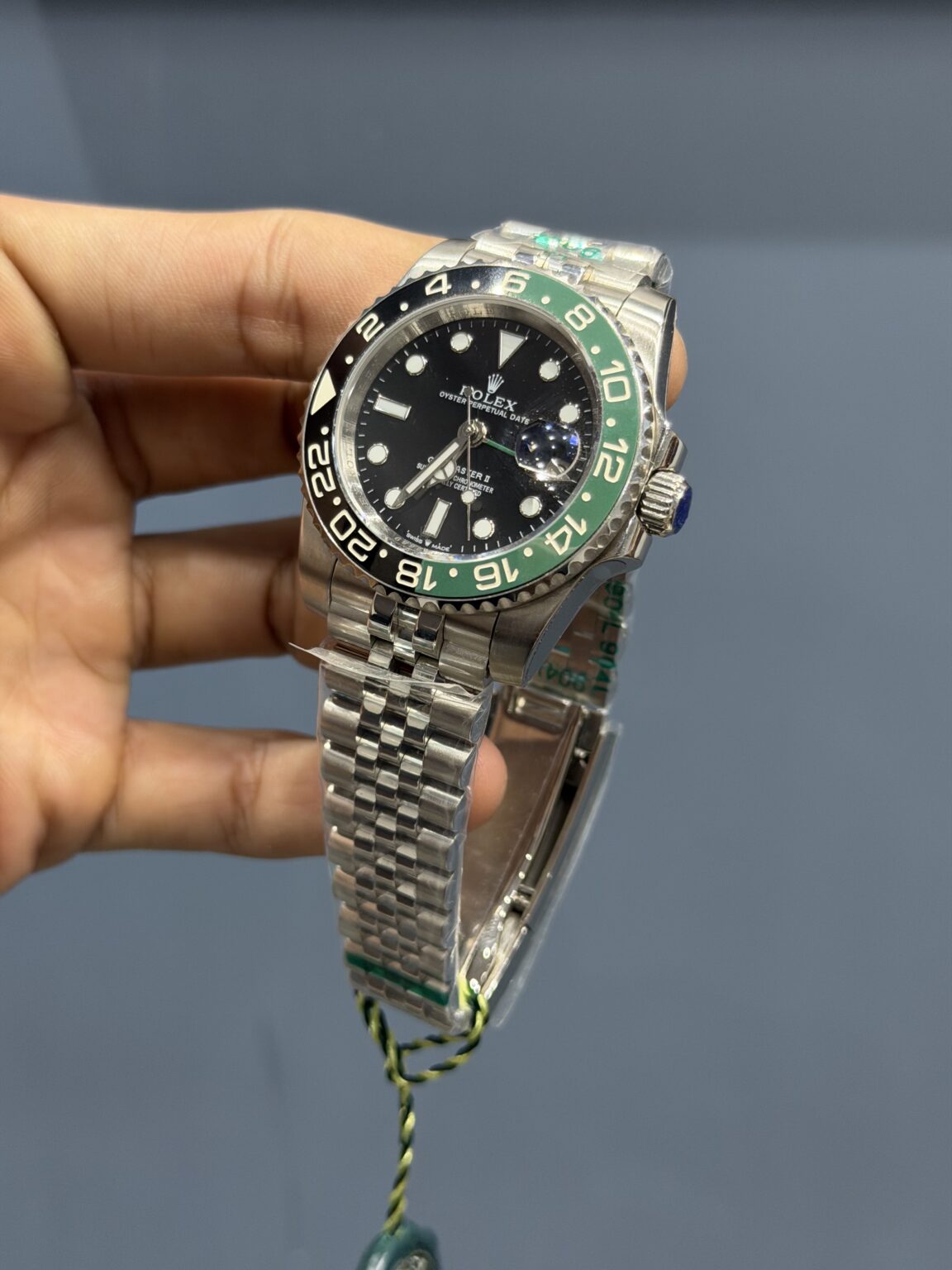 NEW COLLECTION 40 SILVER WITH BLACK DIAL & SPRITE BEZEL AUTOMATIC WATCH YZ FACTORY