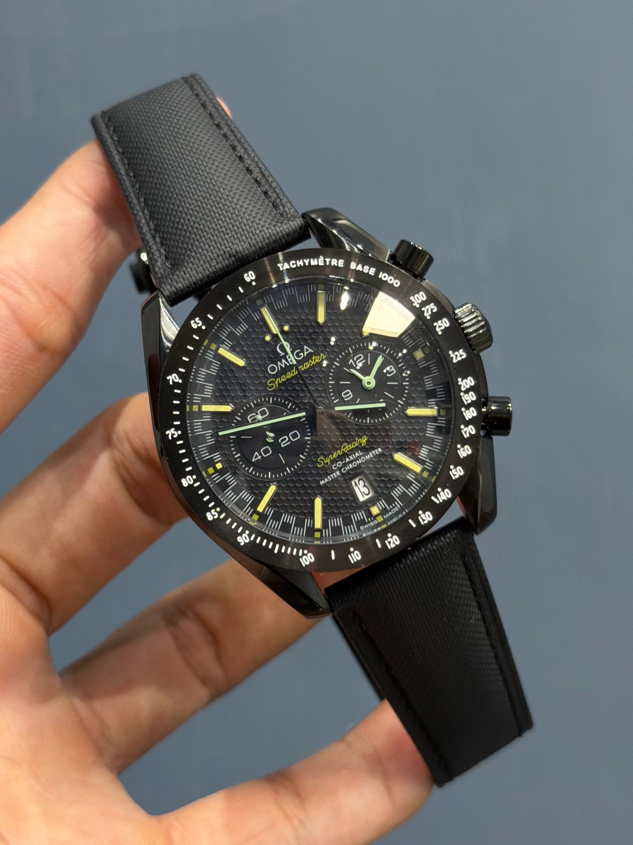 NEW COLLECTION ALL BLACK CASE WITH DIAL & BLACK LEATHER STRAP