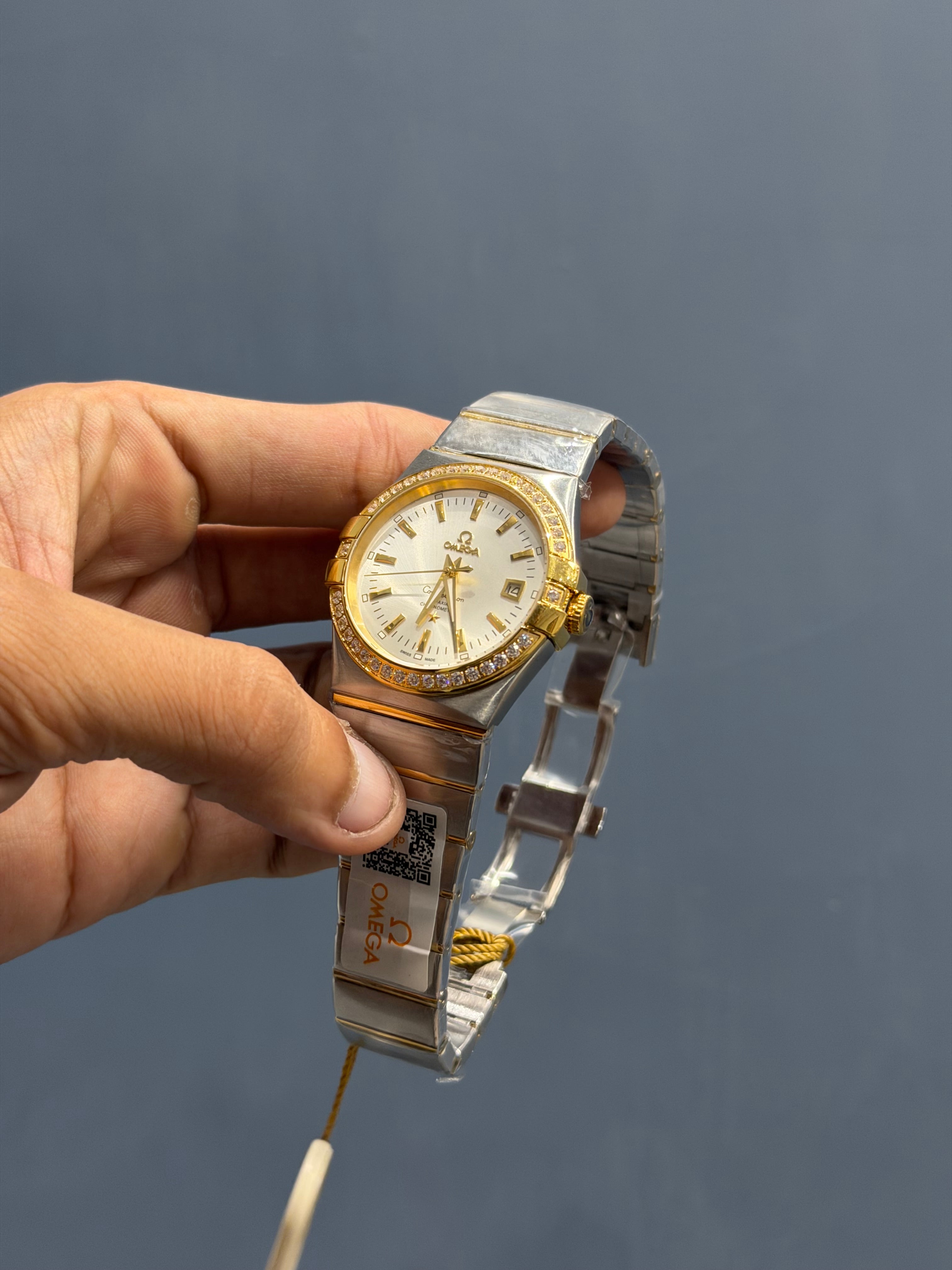 NEW COLLECTION TWO TONE YELLOW GOLD WITH WHITE DIAL WATCH FOR MEN