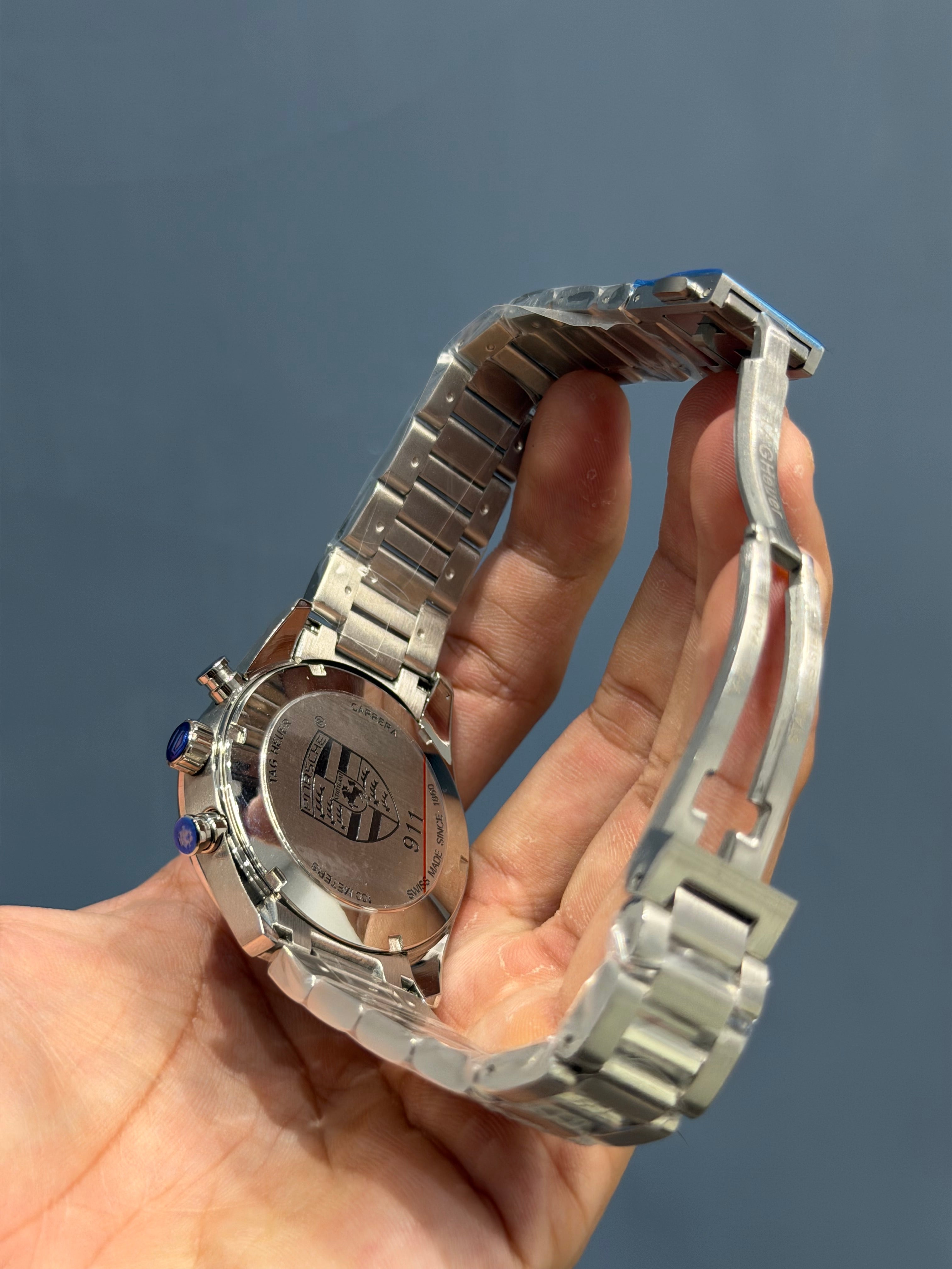 NEW COLLECTION CHRONOGRAPH SILVER WITH WHITE DIAL MENS WATCH