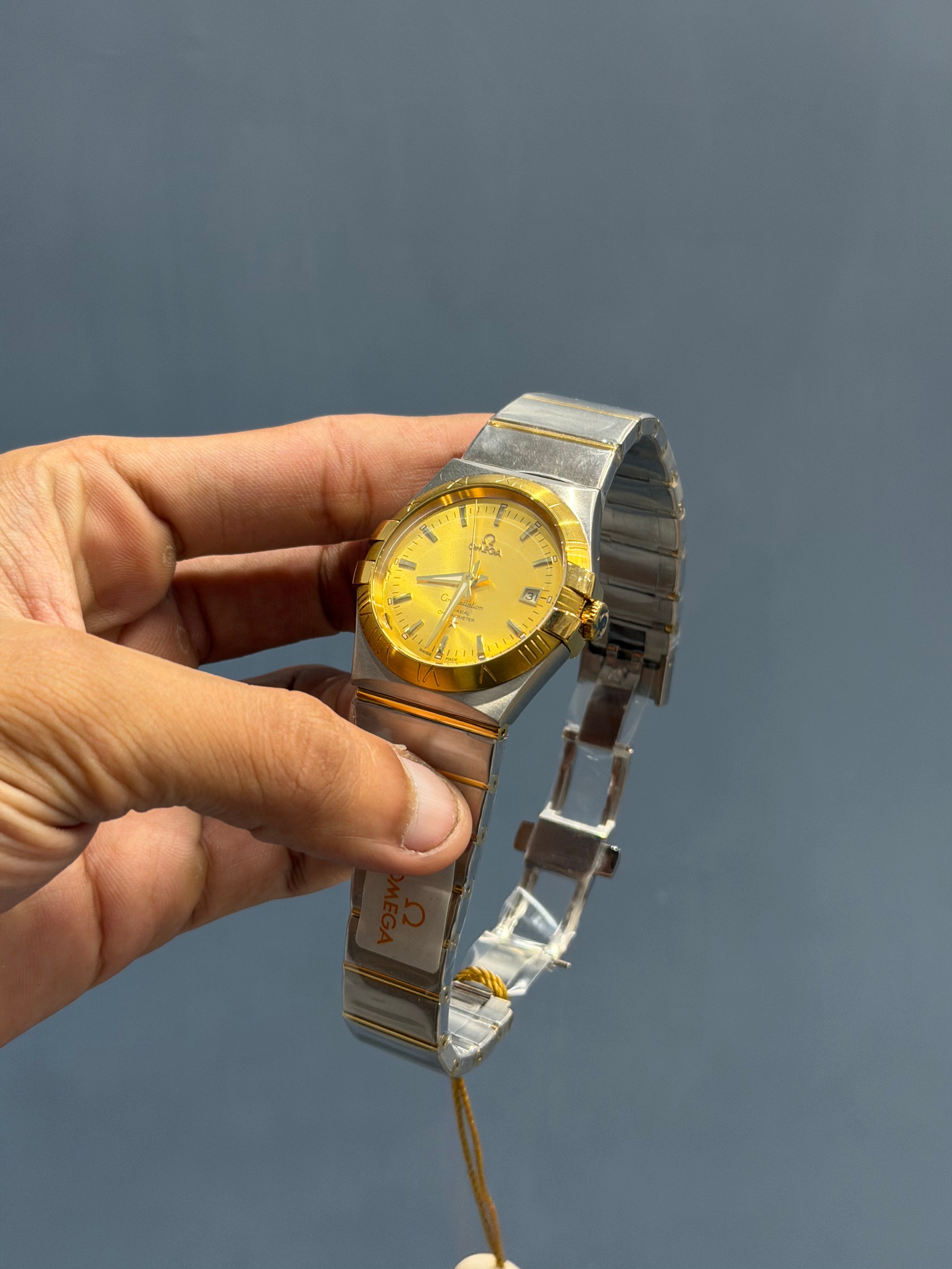 NEW COLLECTION TWO TONE YELLOW GOLD WITH YELLOW DIAL WATCH FOR MEN