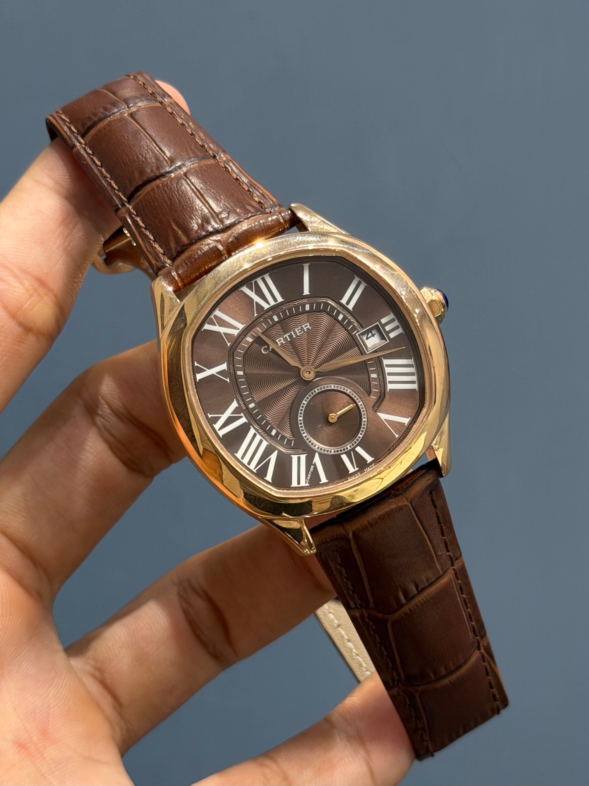 NEW COLLECTION ROSE CASE WITH ROSE DIAL & ROSE LEATHER STRAP