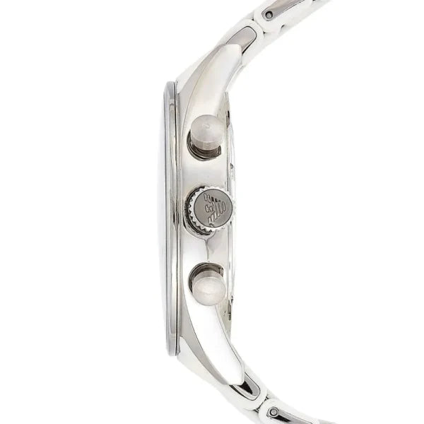 Emporio Armani Women’s Chronograph Quartz White Silicone & Stainless Steel Chain White Dial 39mm Watch AR5867