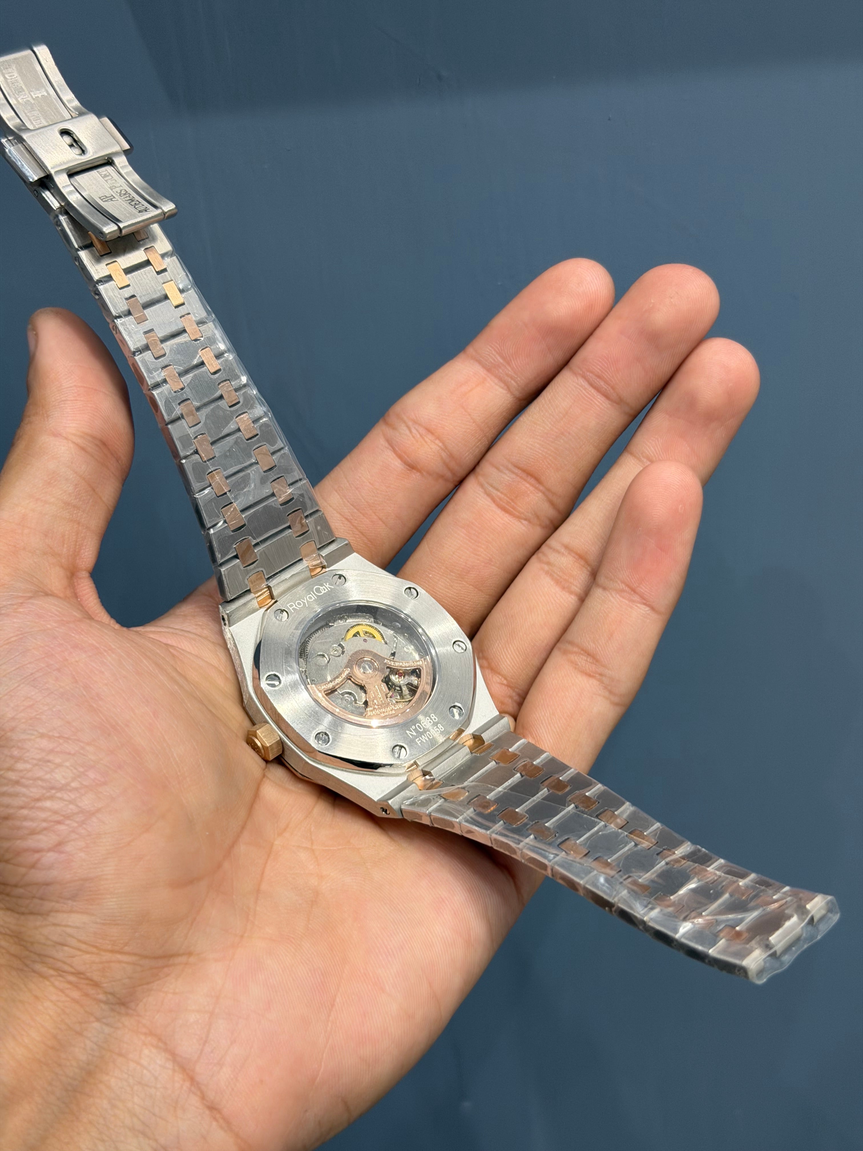 NEW COLLECTION ROSE TWOTONE WITH GREY DIAL AUTOMATIC WATCH