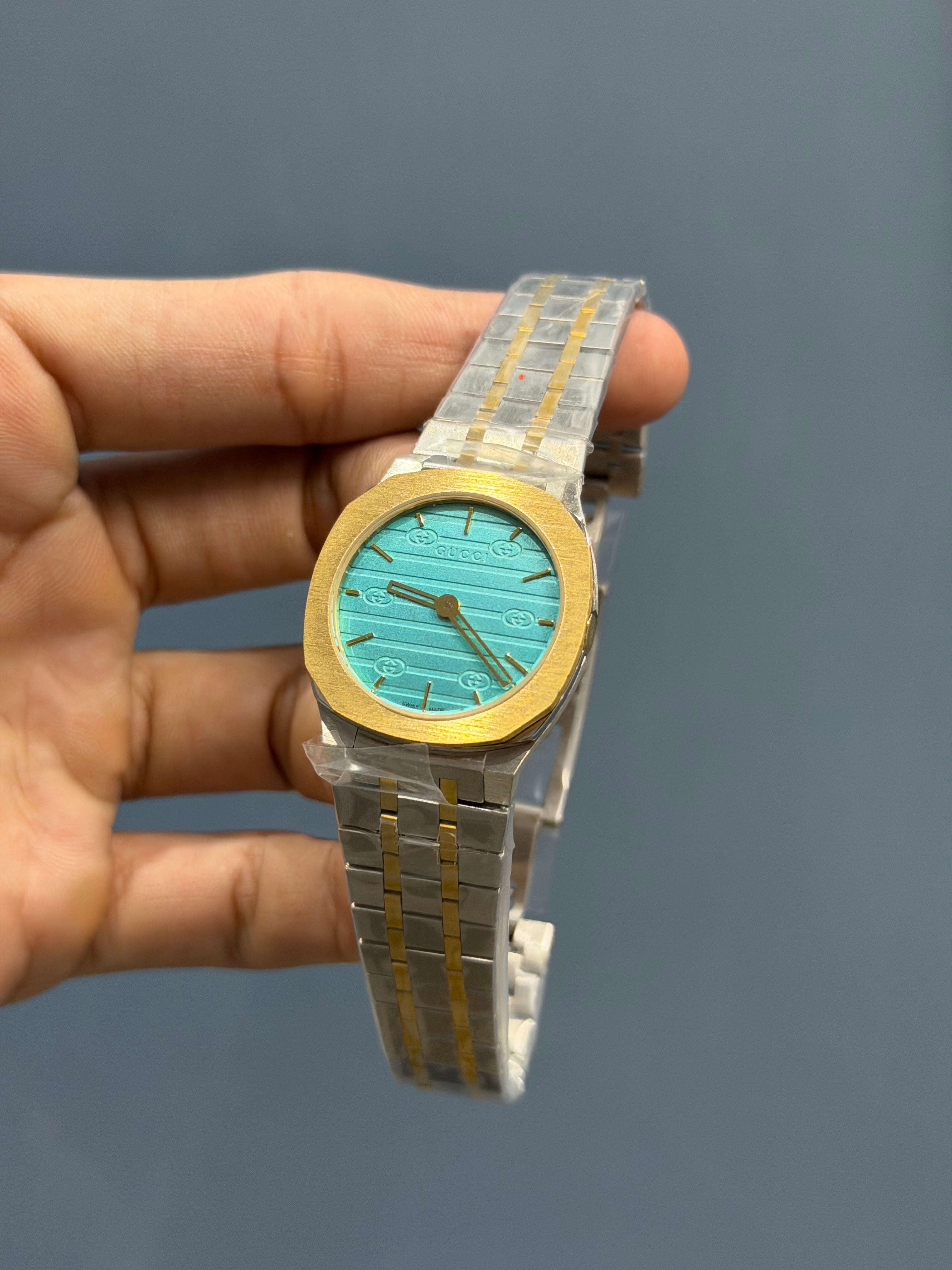 NEW COLLECTION TWOTONE GOLD WITH TIFFANY DIAL LADIES WATCH