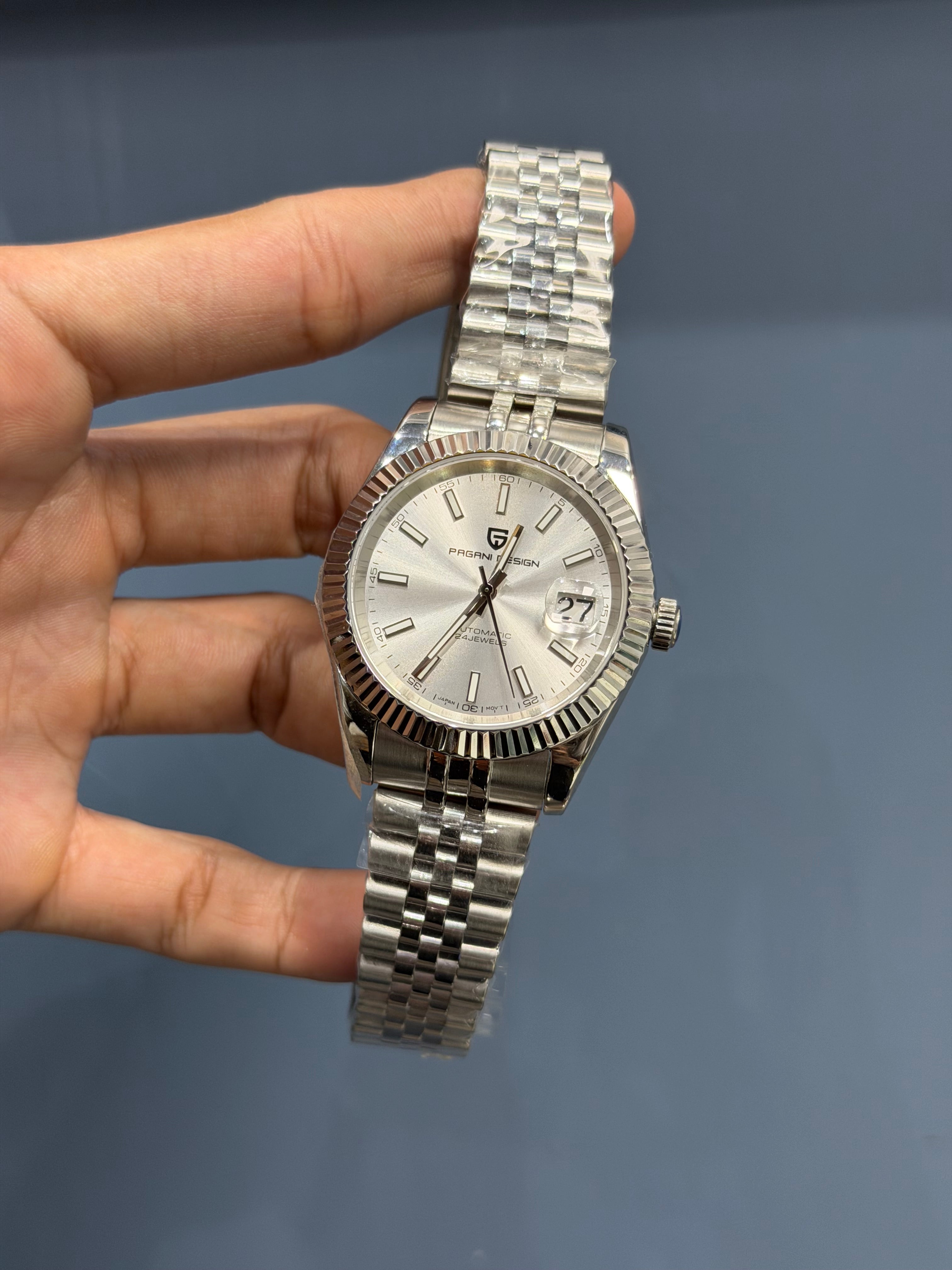 Pagani Design PD-1645 Date Just White Dial Men's Watch