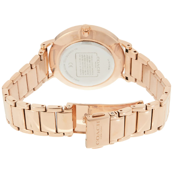 Coach Perry Rose Gold Stainless Steel Silver Dial Quartz Watch for Ladies – 14503708