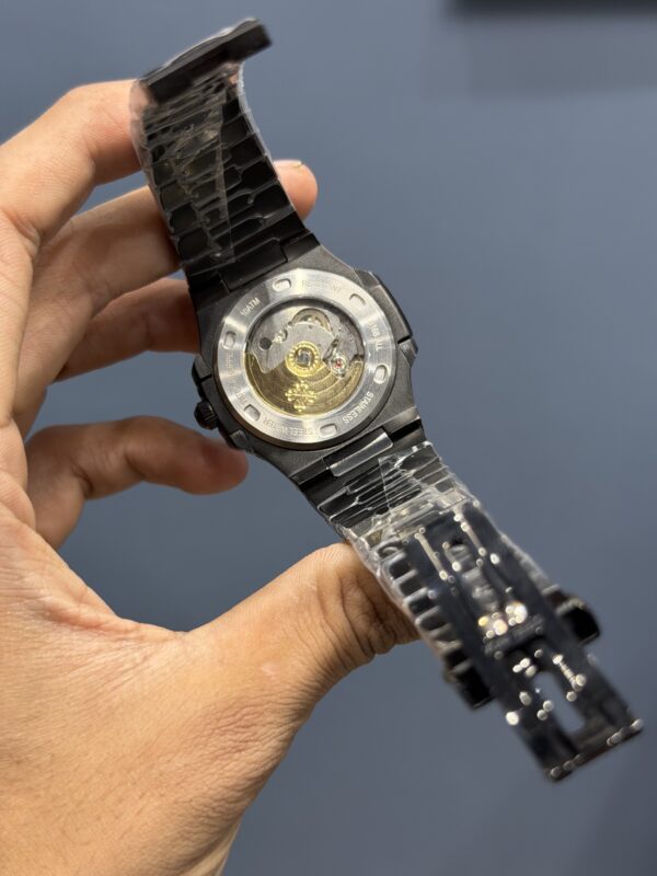 NEW COLLECTION FULL BLACK  CHAIN BLACK DIAL  AUTOMATIC WATCH
