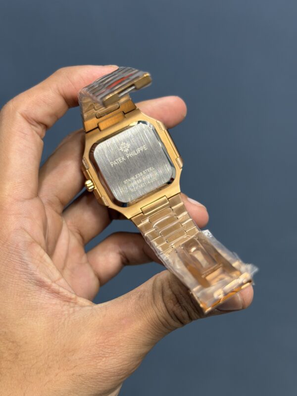 NEW COLLECTION ROSE CHAIN WITH BROWN DIAL QUARTZ WATCH