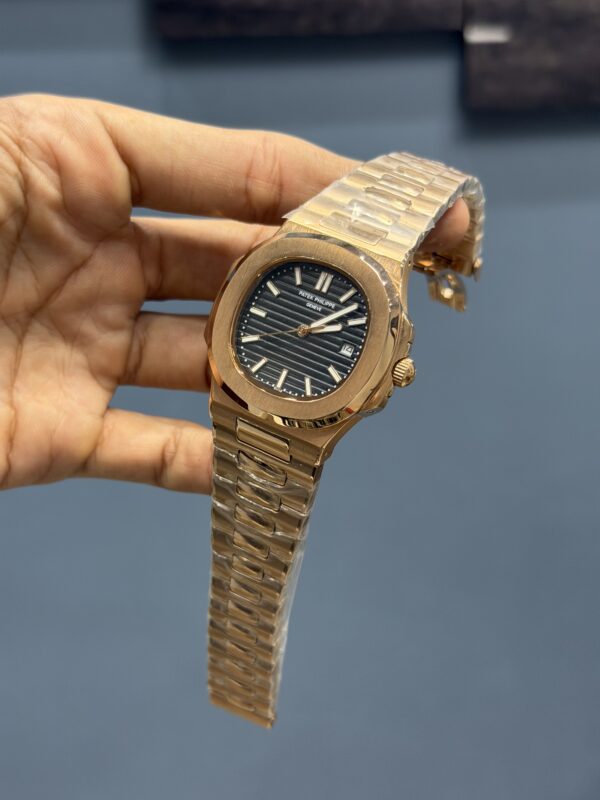 NEW COLLECTION ROSE GOLD WITH BLACK DIAL AUTOMATIC WATCH